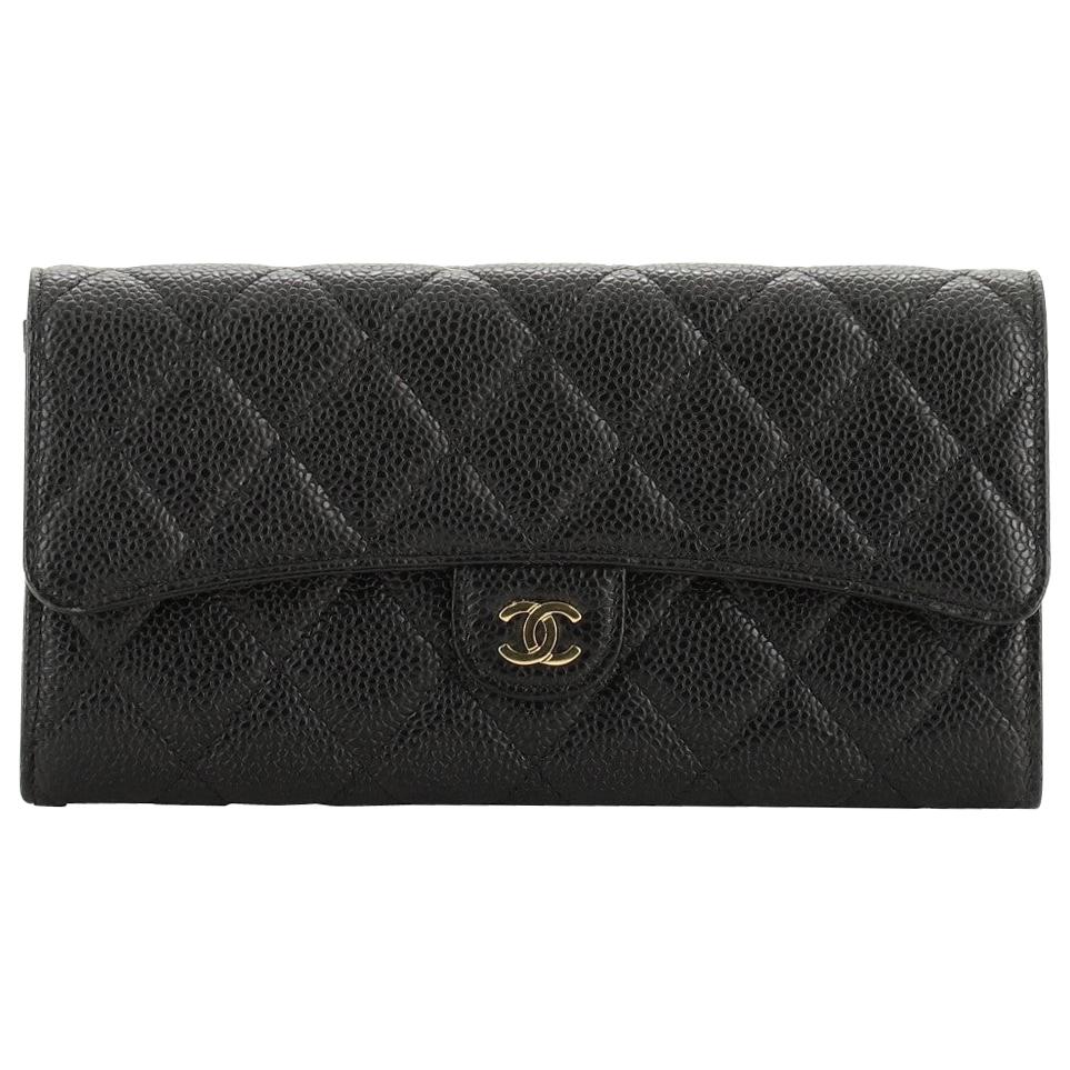 Chanel CC Gusset Classic Flap Wallet