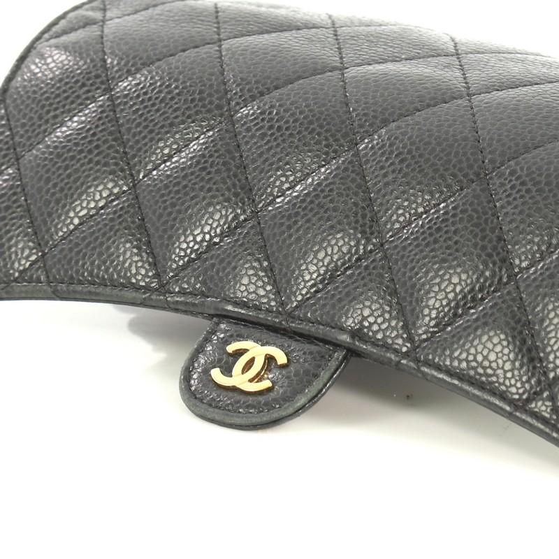  Chanel CC Gusset Classic Flap Wallet Quilted Caviar Long 3