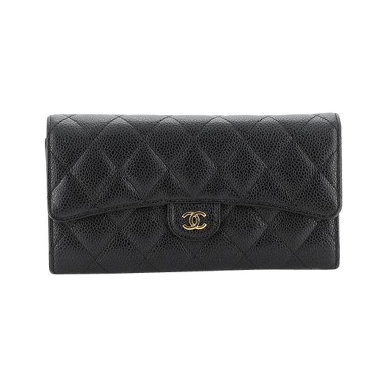 CHANEL, Bags, Chanel Gusset Classic Flap Wallet Woc