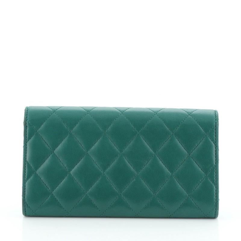 chanel gusset flap wallet