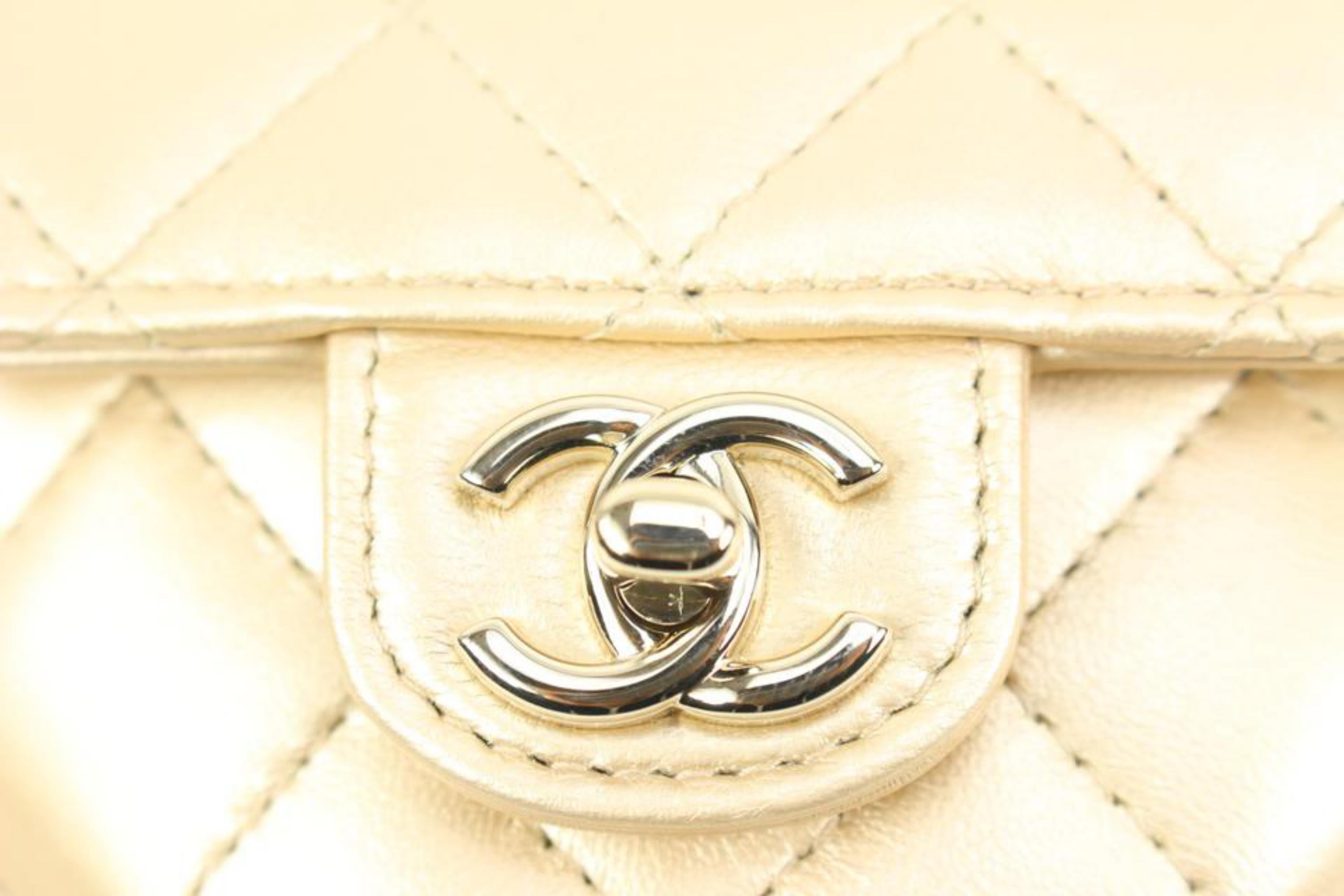 Women's Chanel CC in Love Gold Quilted Lambskin Heart Belt Bag Waist Bag  73ck317s