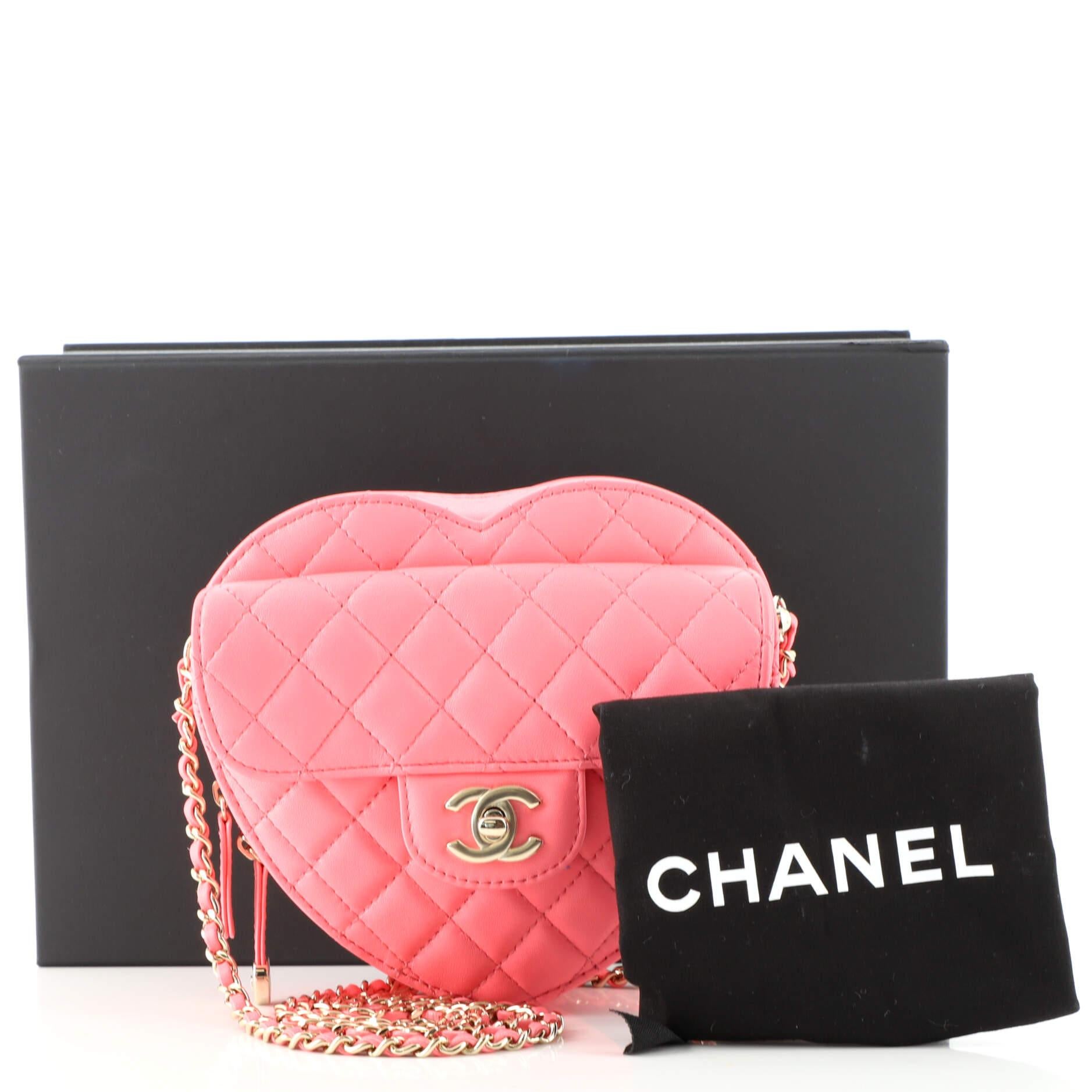 Chanel CC in Love Heart Bag Quilted Lambskin at 1stDibs pink and green chanel bag