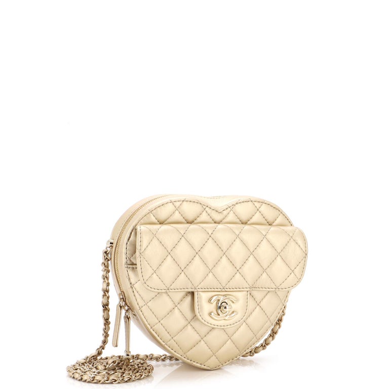 Chanel CC in Love Heart Bag Quilted Lambskin at 1stDibs