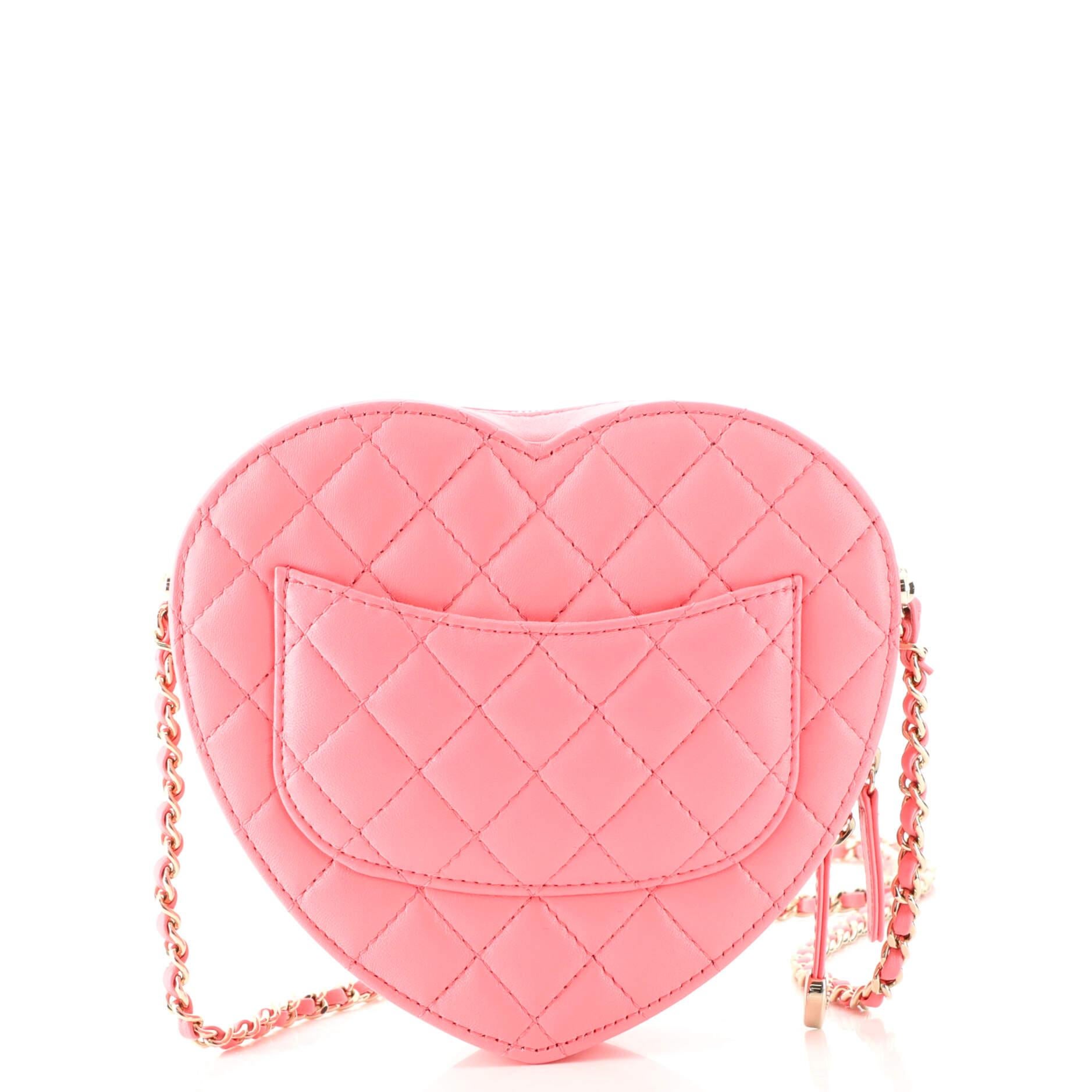 Chanel CC in Love Heart Bag Quilted Lambskin at 1stDibs pink and green chanel bag