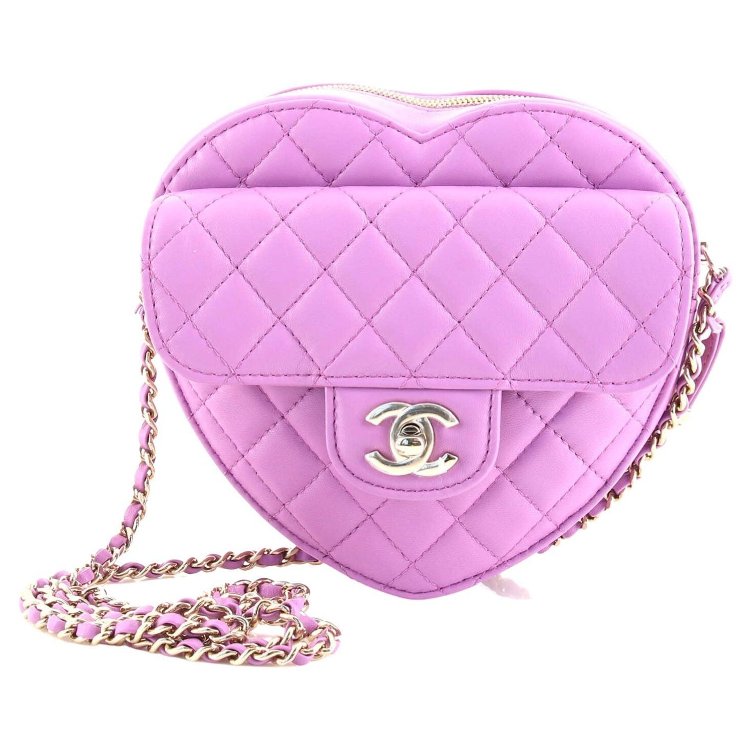 Chanel Square Classic Single Flap Bag Quilted Lambskin Mini For