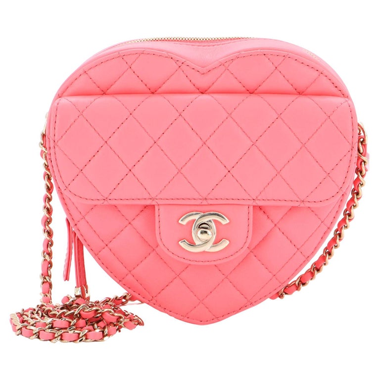 Chanel Heart Shaped Quilted Bag at 1stDibs  chanel heart bag, heart chanel  bag, chanel quilted heart bag