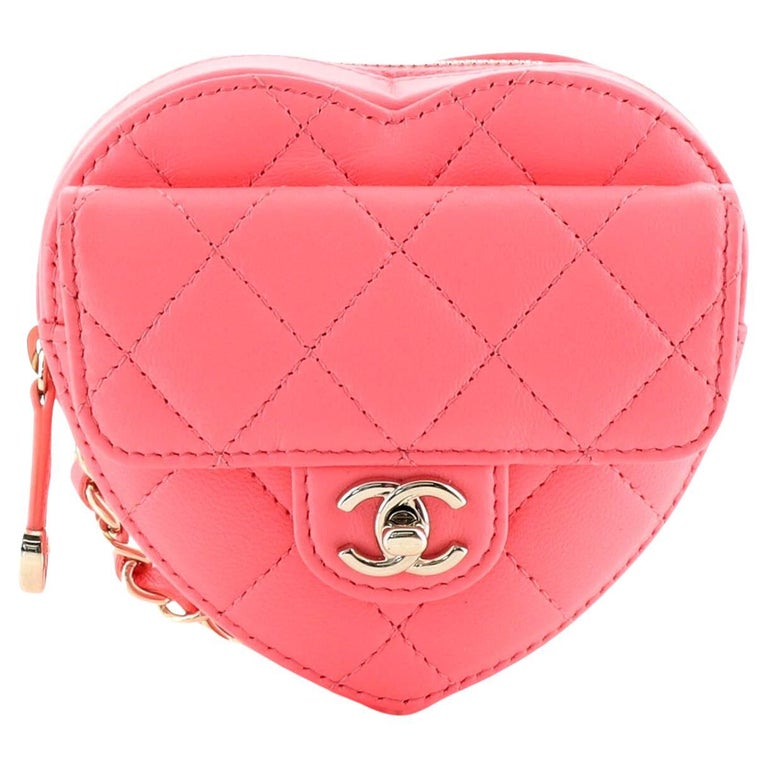 Quilted Heart Belt Bag