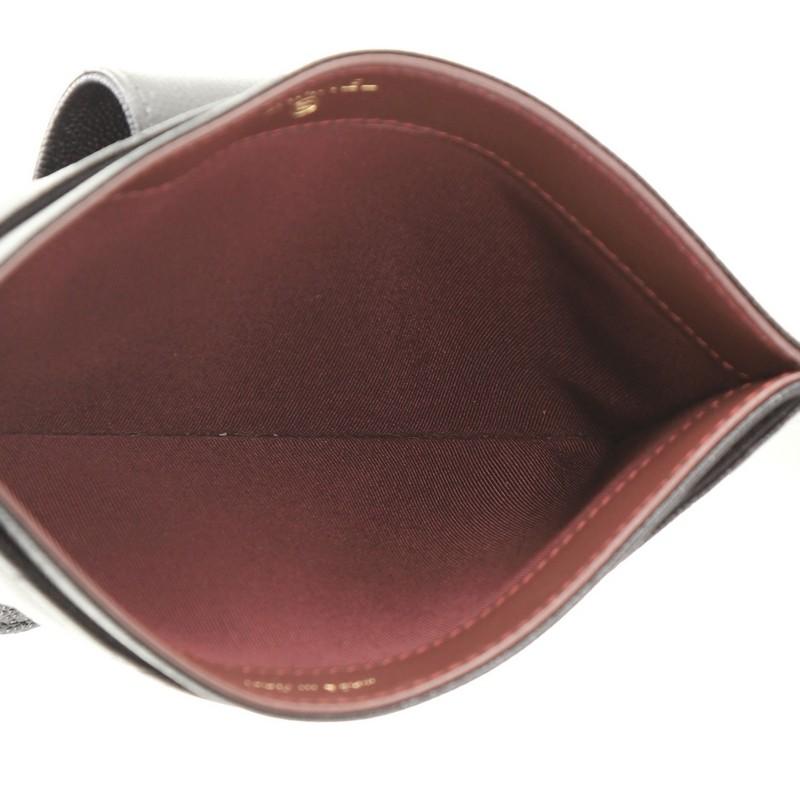 Black Chanel CC Insert Pouch Caviar