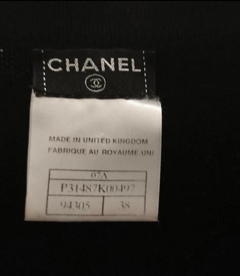 Chanel CC Jewel Buttons Black Cashmere Cardi Coat 8