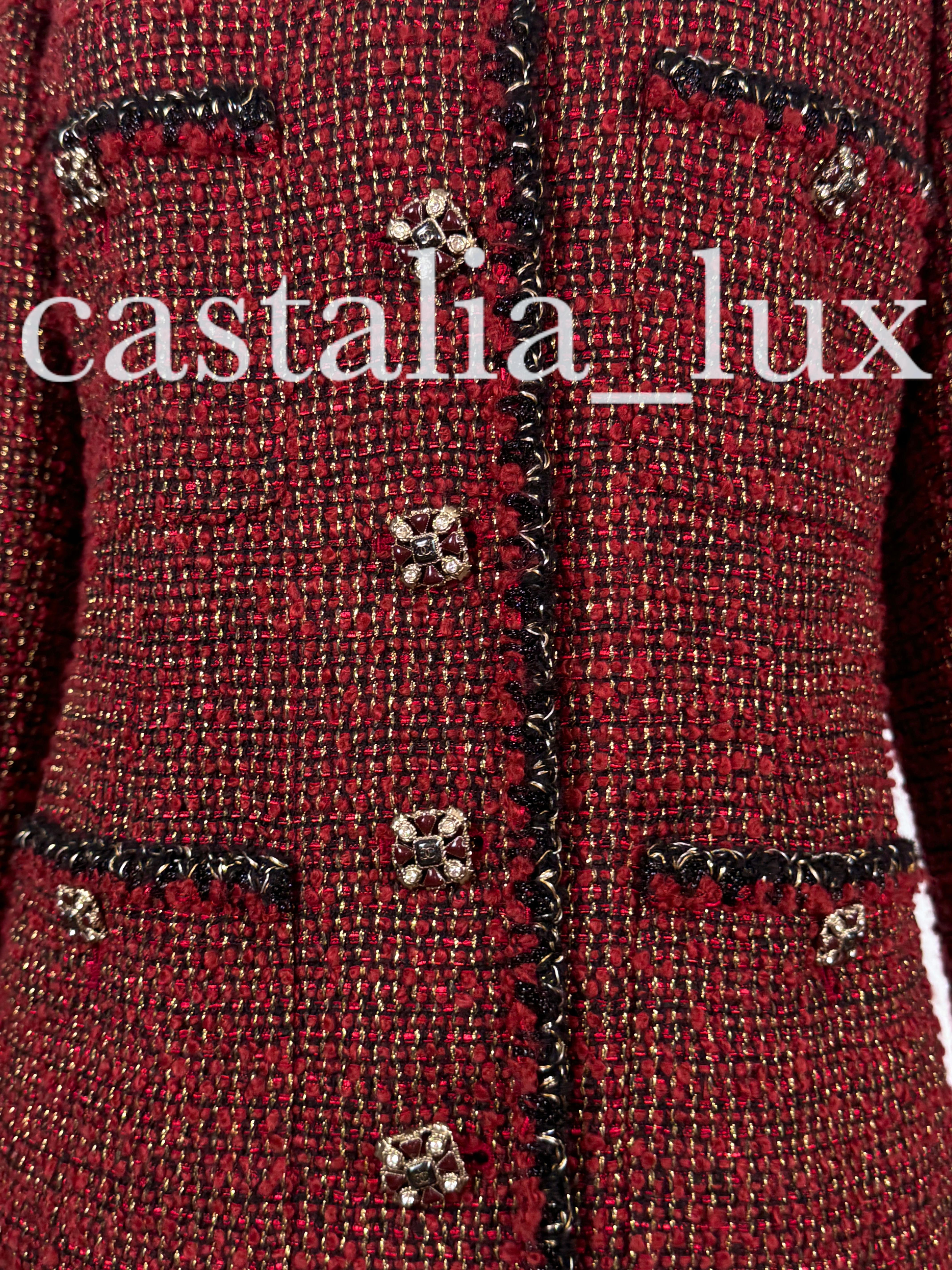 Chanel CC Jewel Buttons Lesage Tweed Jacket 6