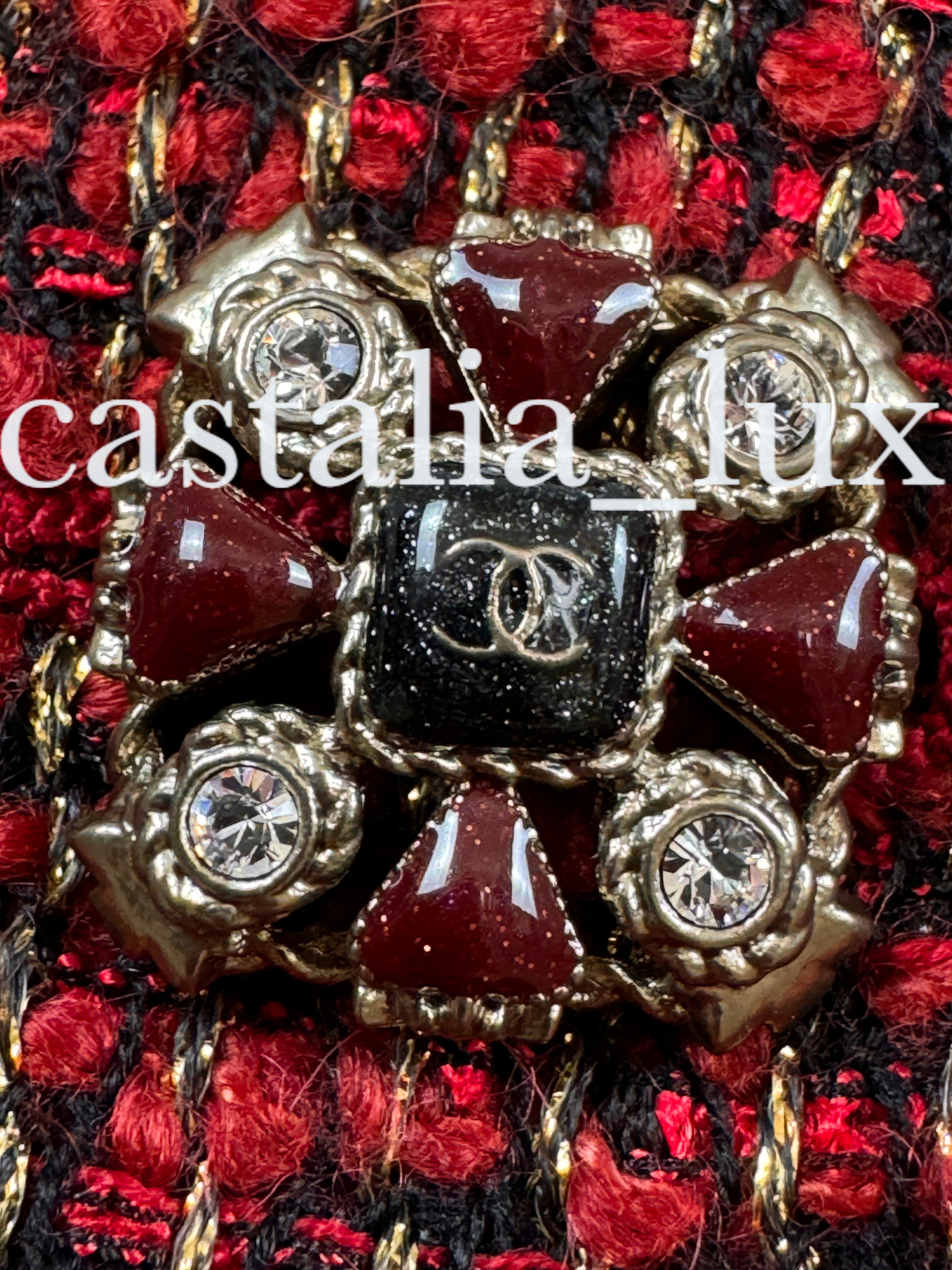 Chanel CC Jewel Buttons Lesage Tweed Jacket 9