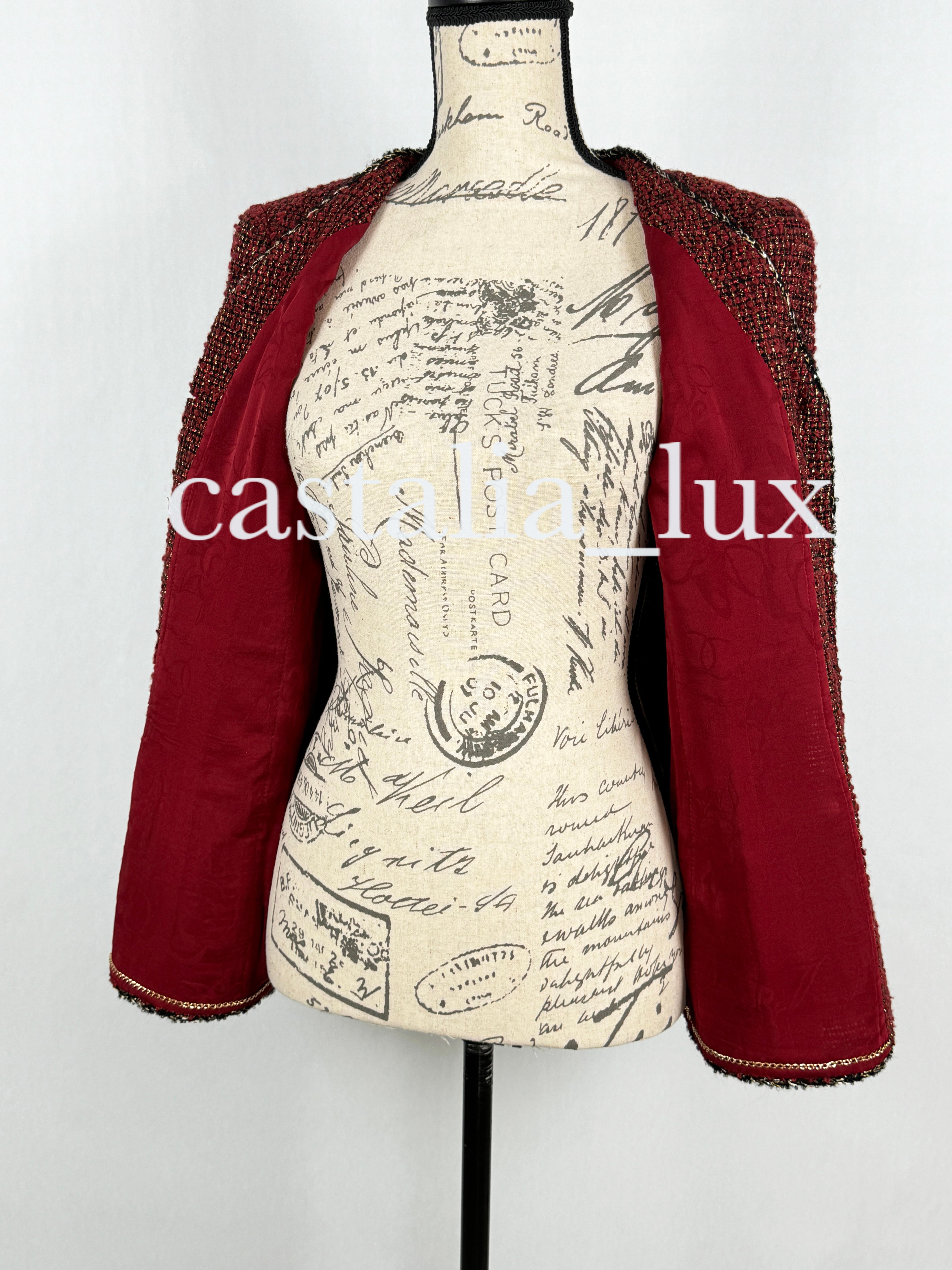 Chanel CC Jewel Buttons Lesage Tweed Jacket 10