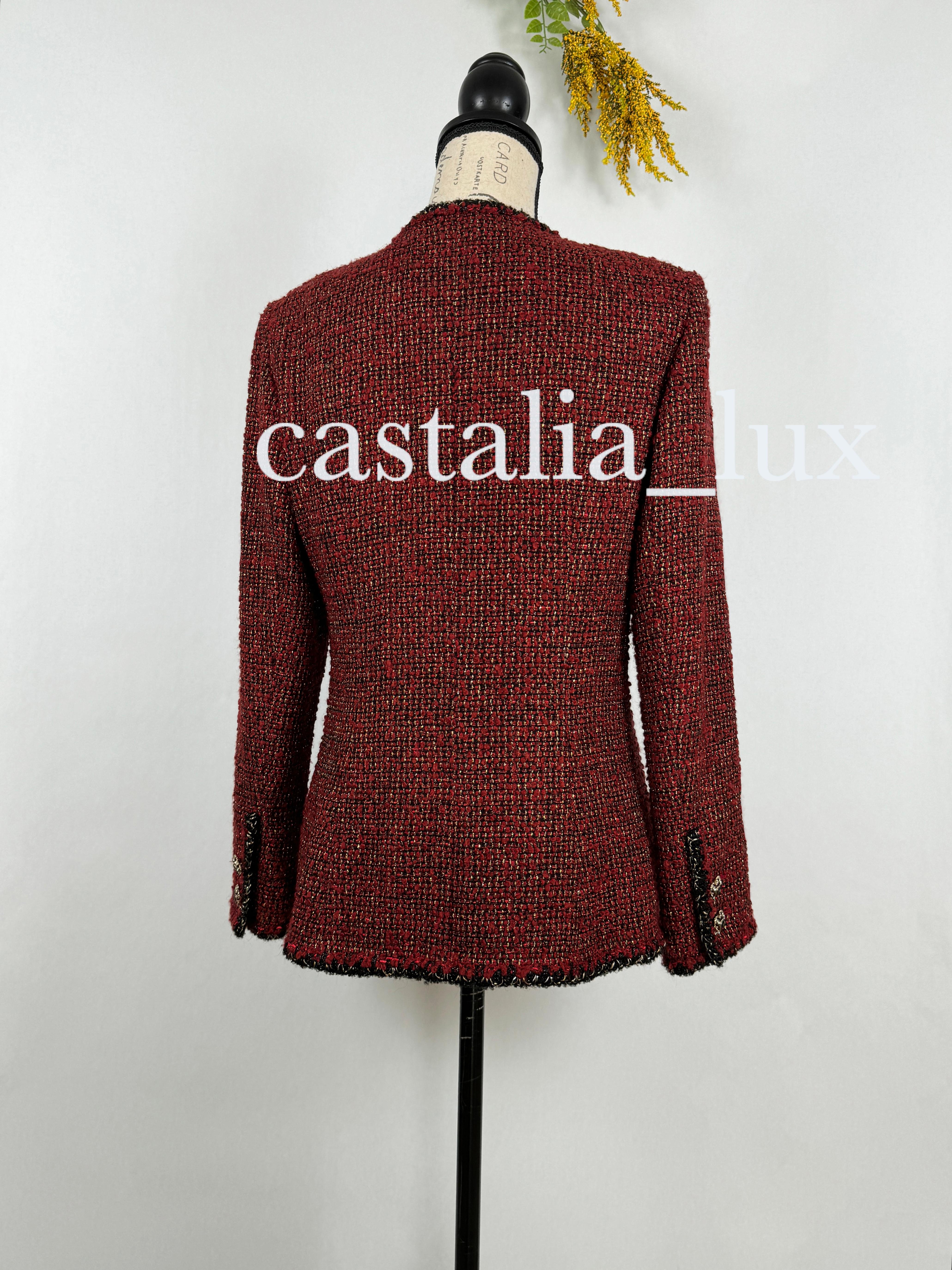 Chanel CC Jewel Buttons Lesage Tweed Jacket 12