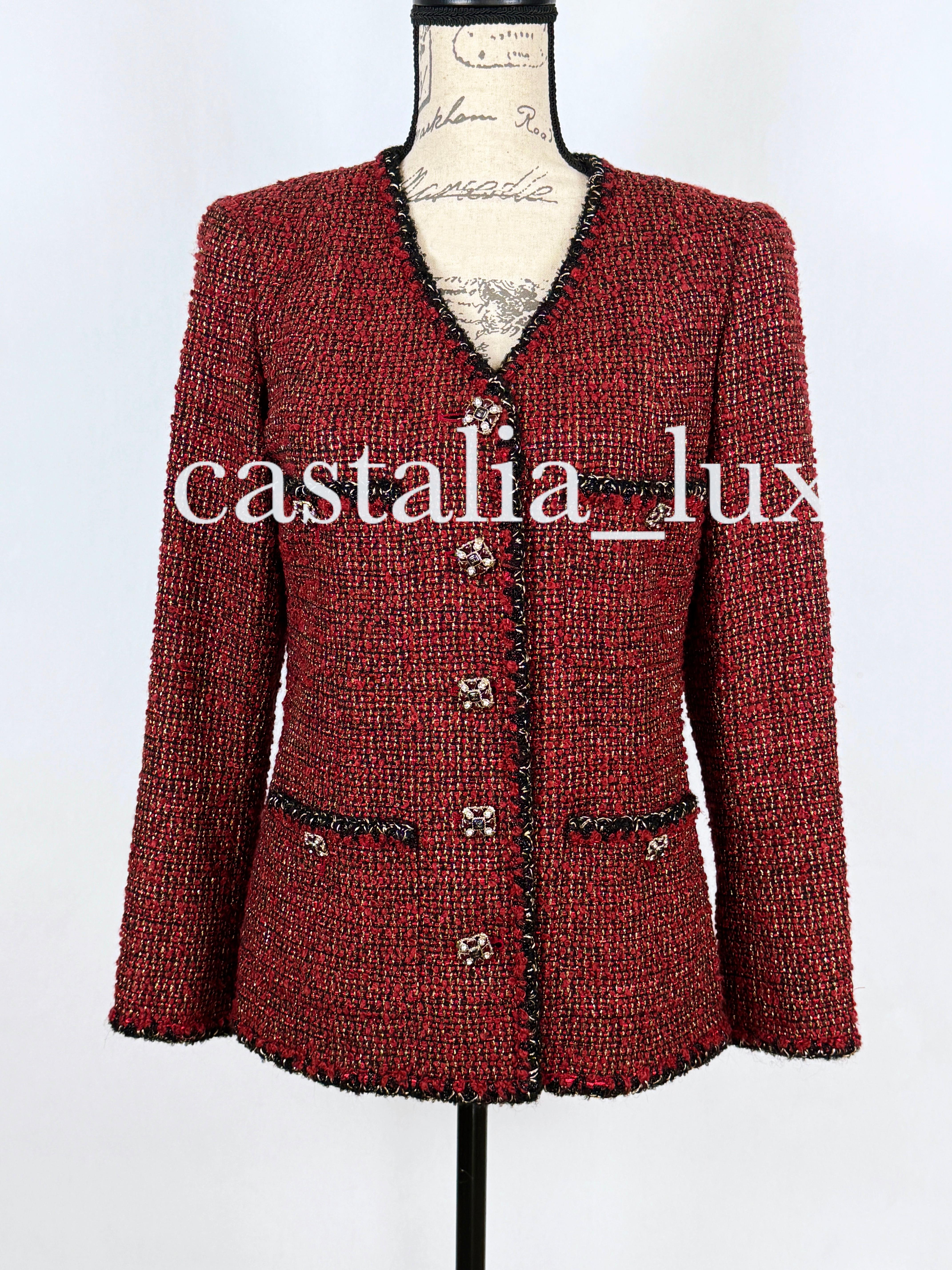 Chanel CC Jewel Buttons Lesage Tweed Jacket 2