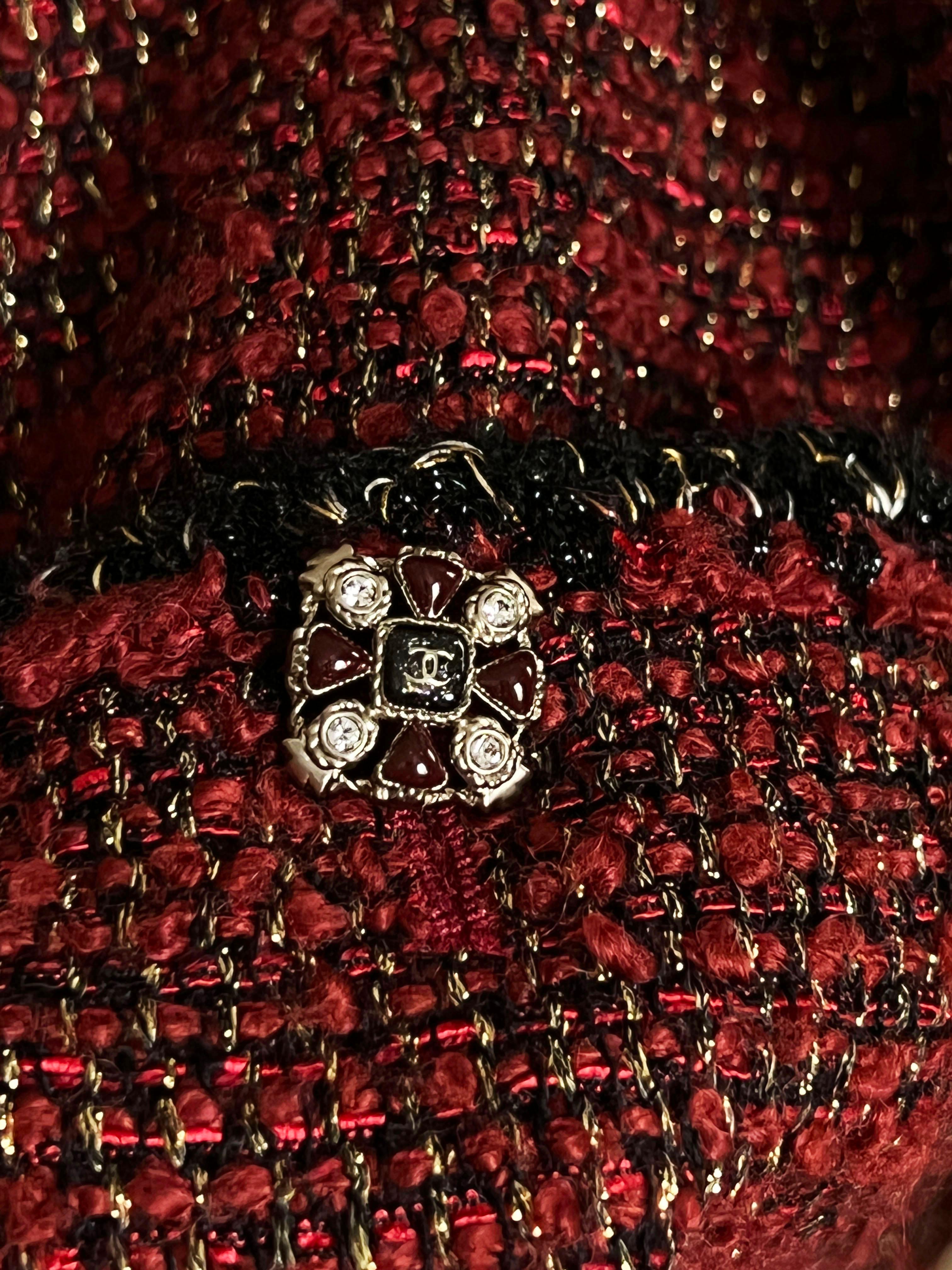 Chanel CC Jewel Buttons Lesage Tweed Jacket 4