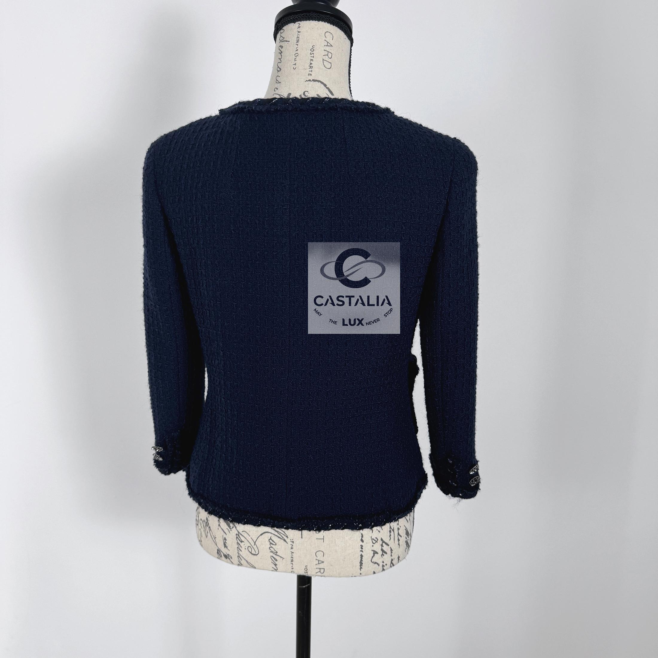Chanel CC Jewel Buttons Little Tweed Jacket 8