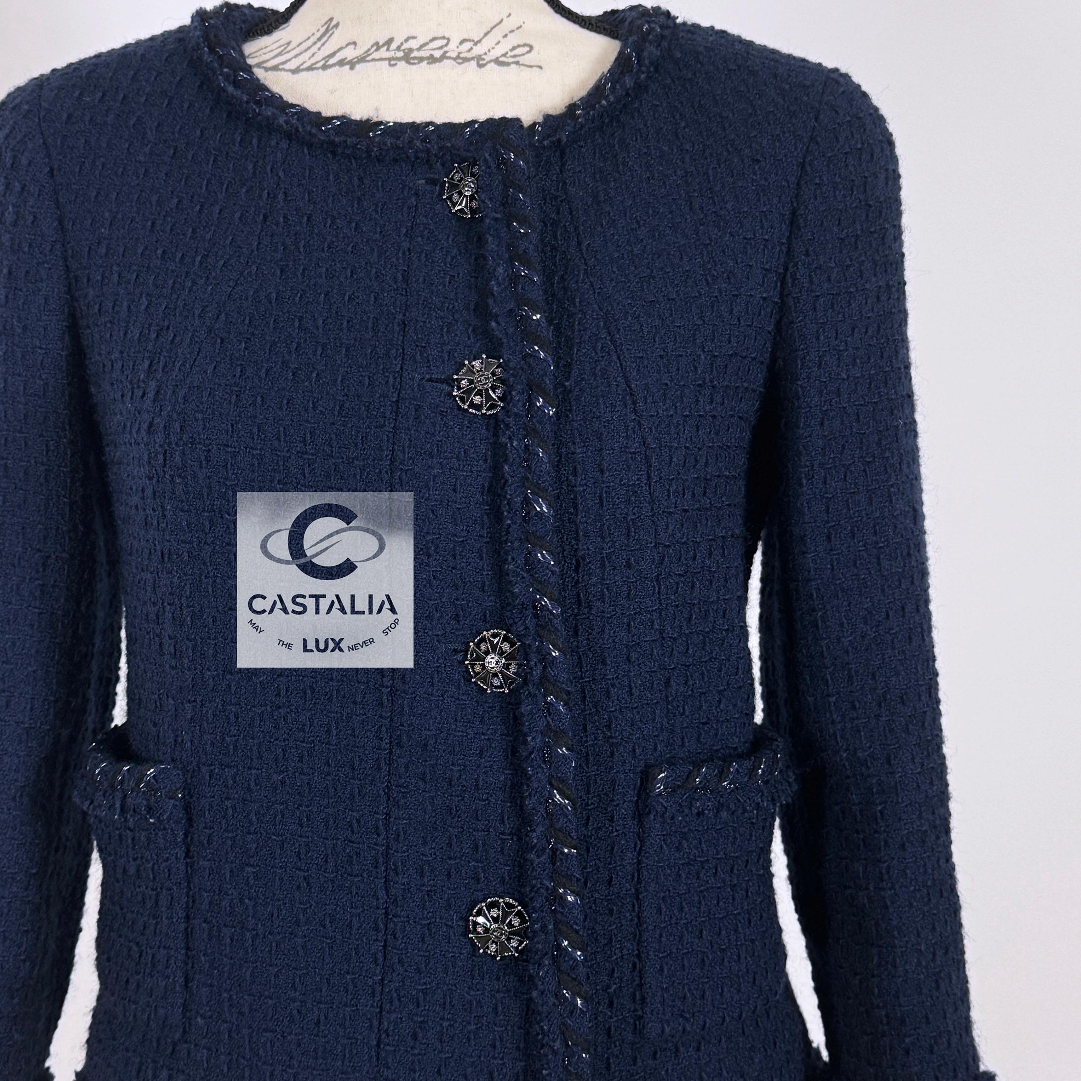 Chanel CC Jewel Buttons Little Tweed Jacket In Excellent Condition In Dubai, AE
