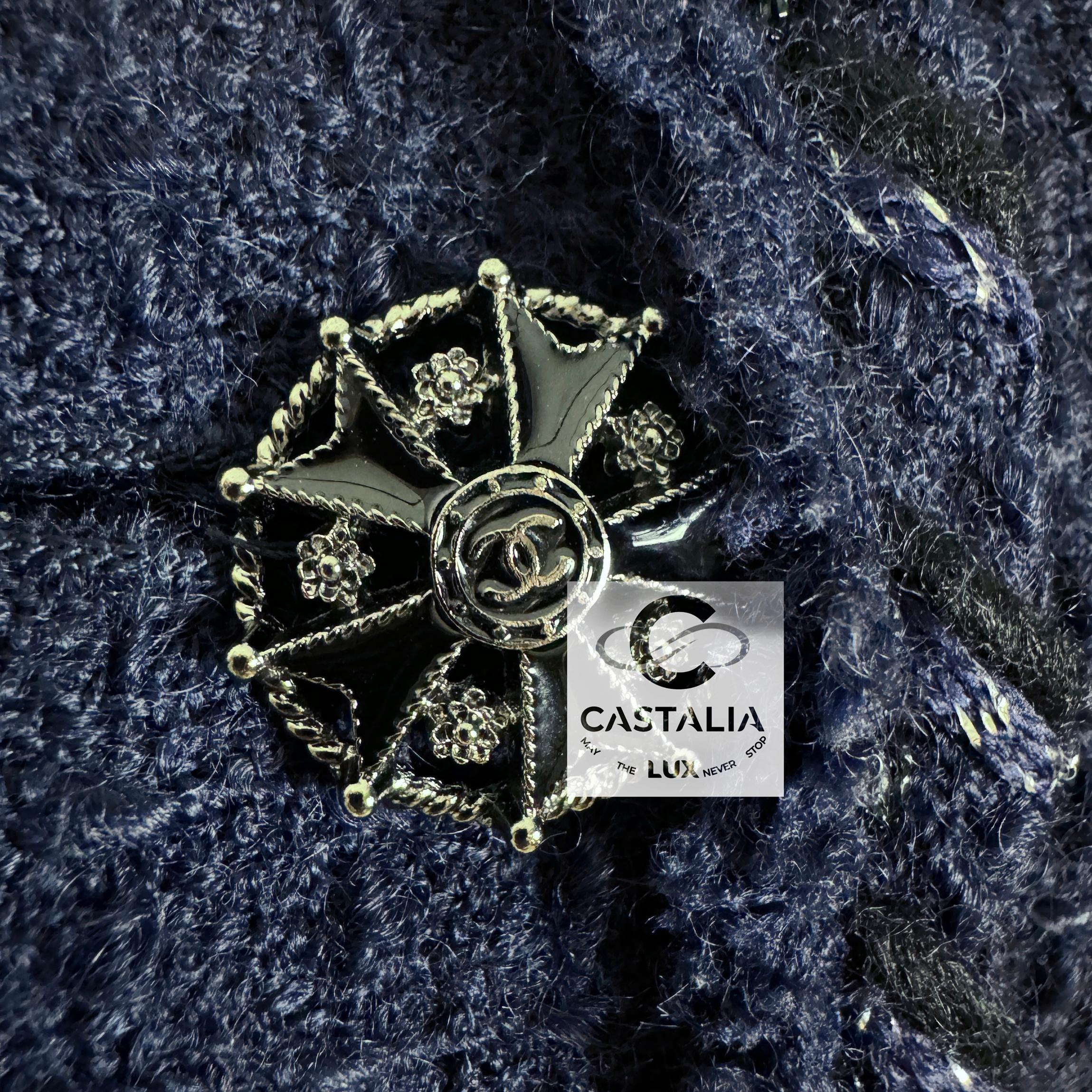 Women's or Men's Chanel CC Jewel Buttons Little Tweed Jacket