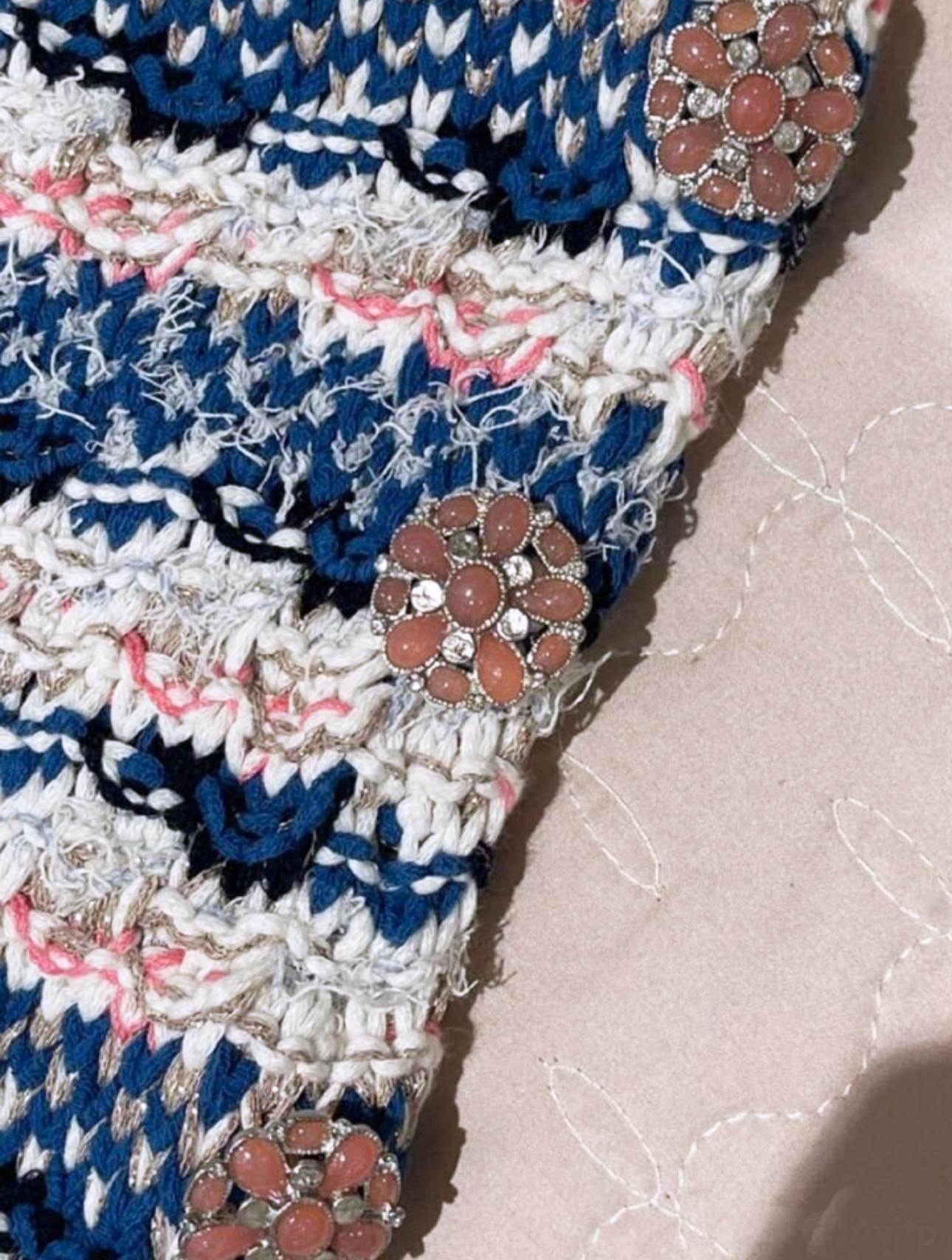 Women's or Men's Chanel CC Jewel Buttons Runway Fantasy Tweed Dress For Sale