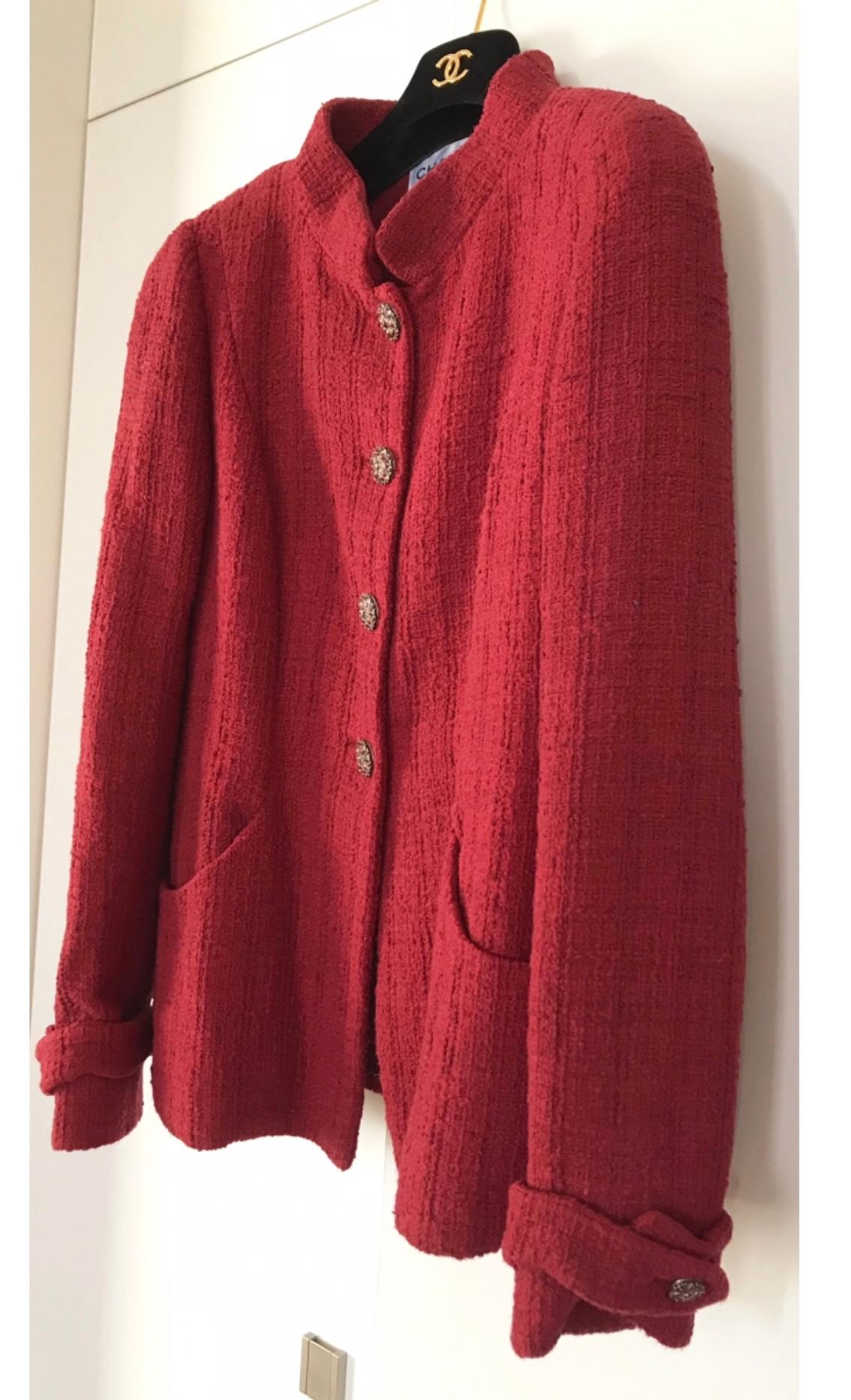 Chanel CC Jewel Buttons Tweed Jacket For Sale 2