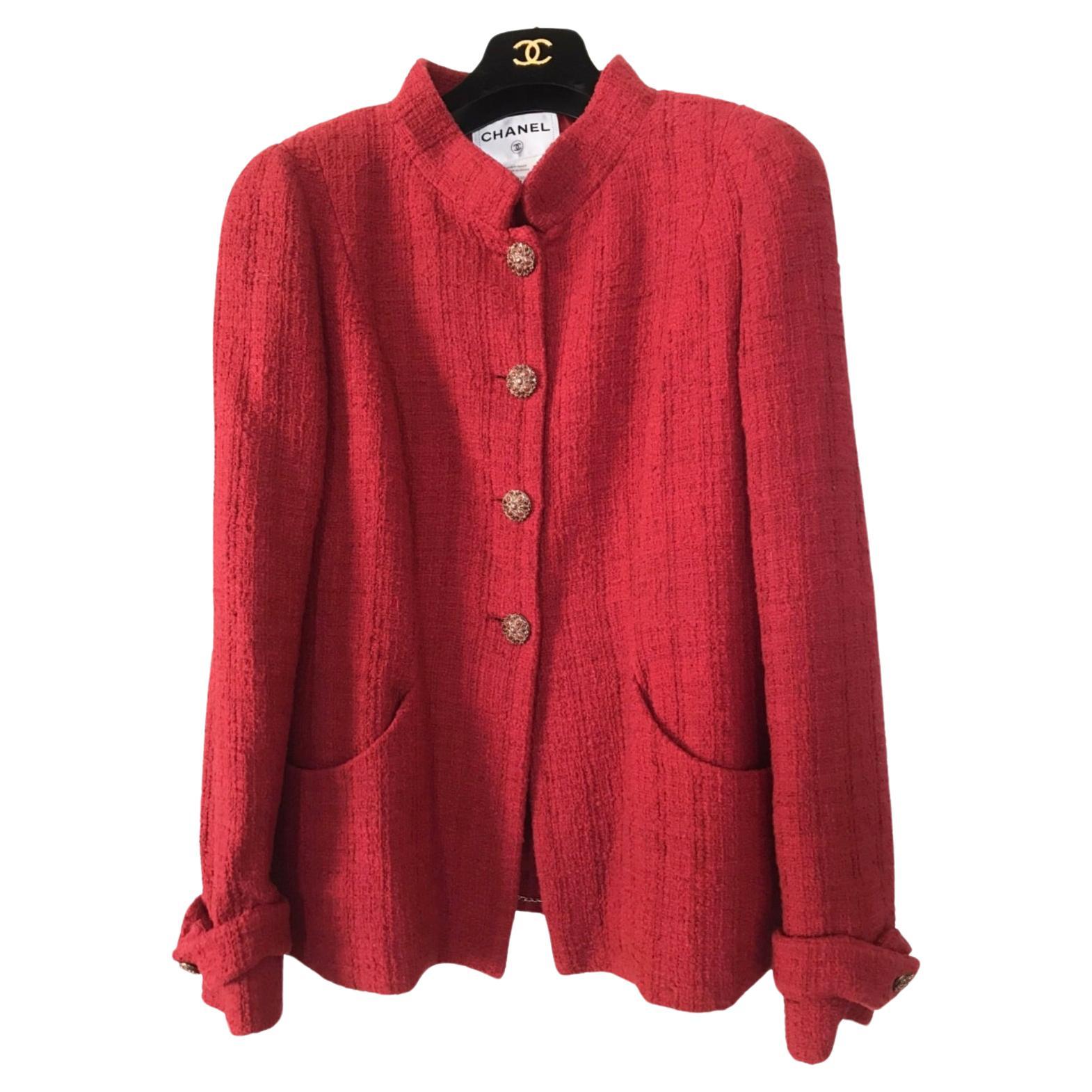 Chanel CC Jewel Buttons Tweed Jacket For Sale