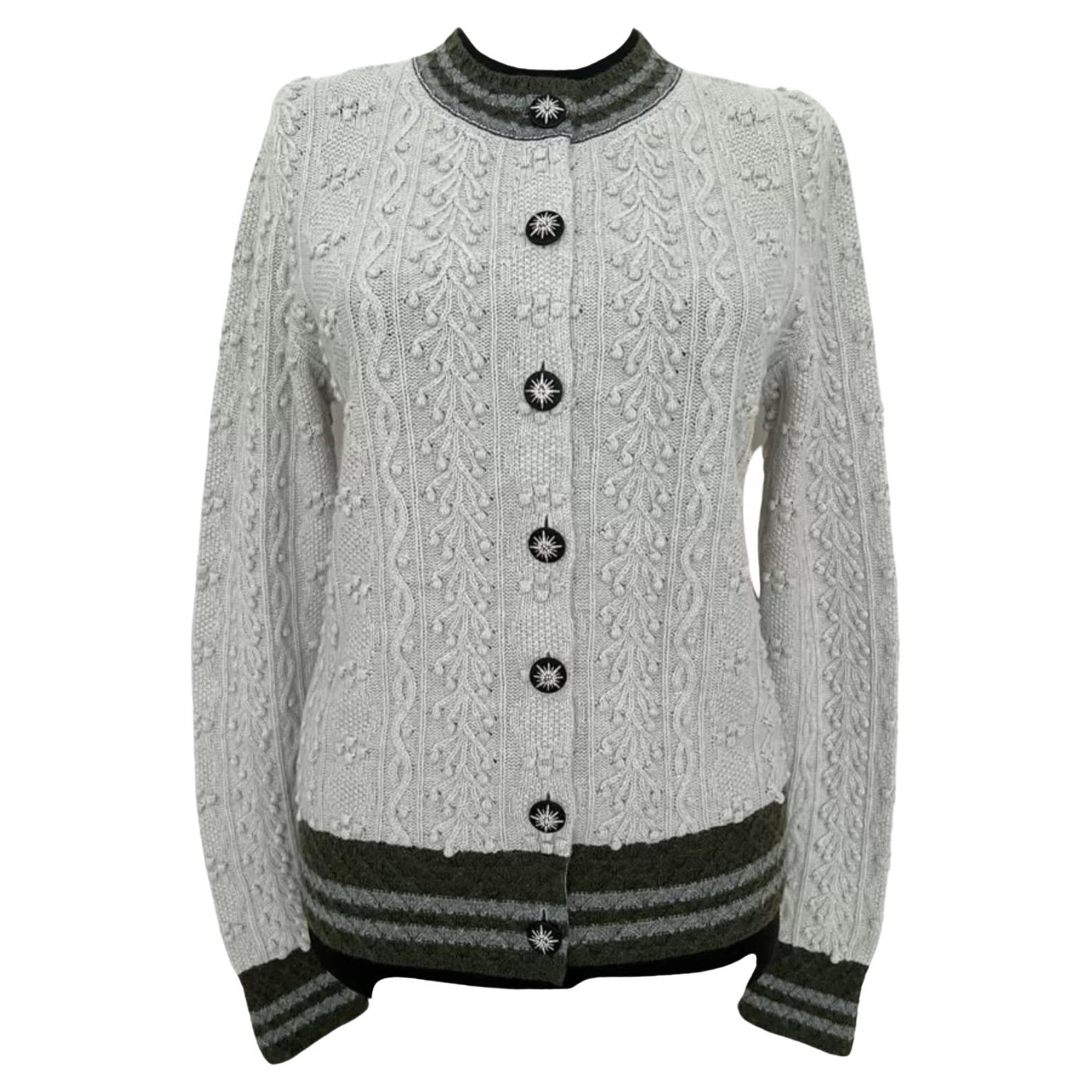 2600~Cashmere Blend Cardigan with Jewel Button main image 1