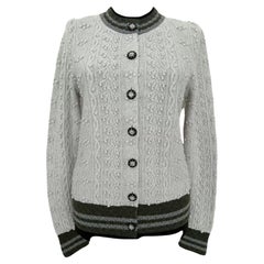 Chanel CC Jewel Edelweiss Buttons Cashmere Cardigan