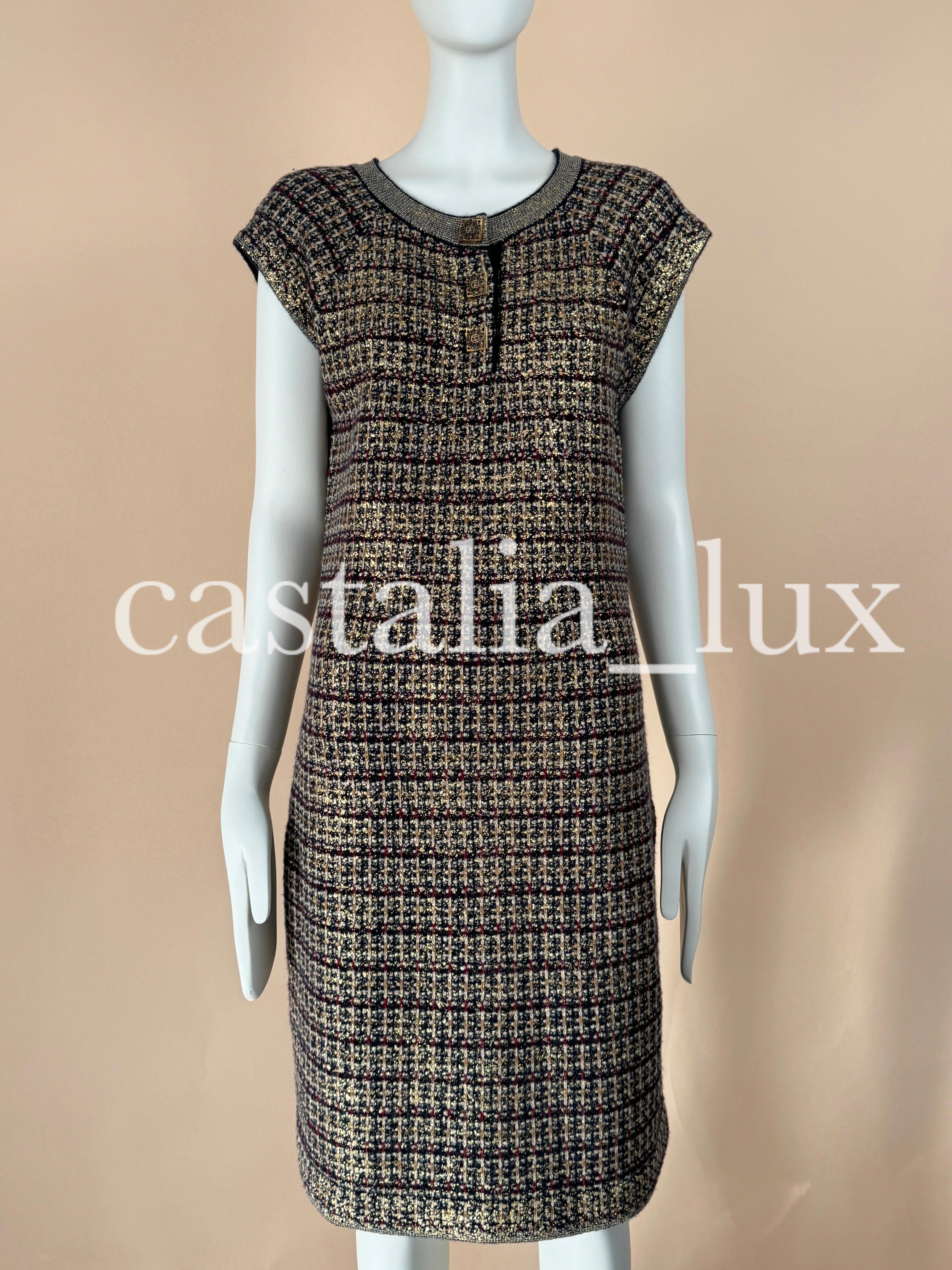 Chanel CC Jewel Gripoix Buttons Byzantine Dress For Sale 6