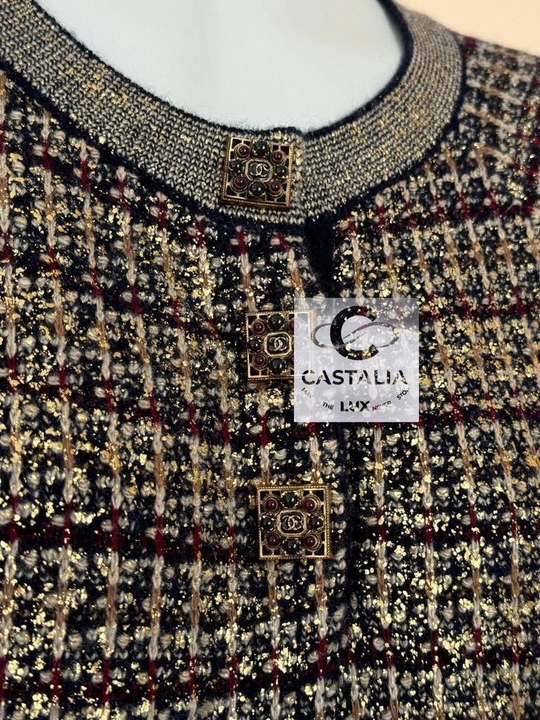 Chanel CC Jewel Gripoix Buttons Byzantine Dress 5