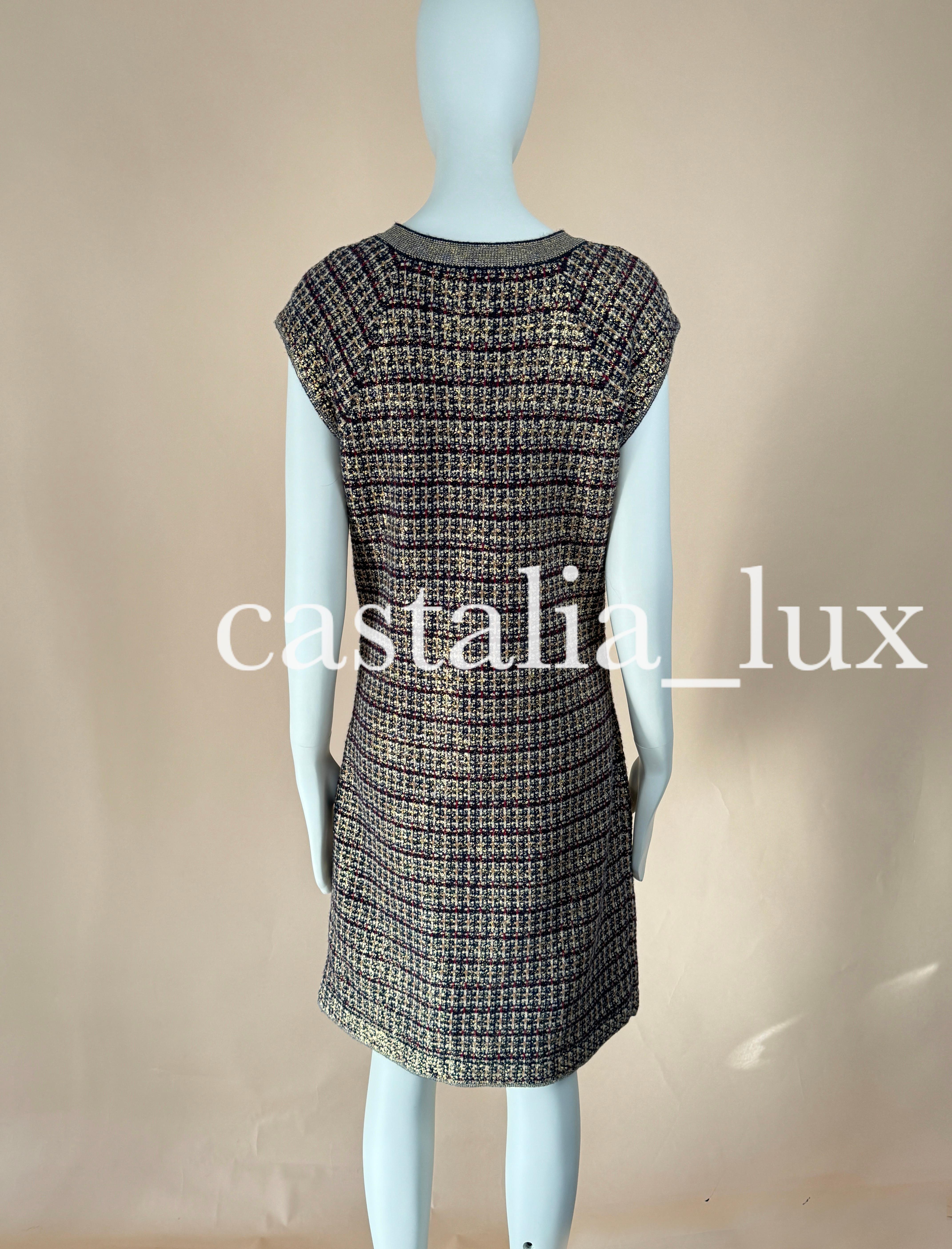Vestido Bizantino Chanel CC Jewel Gripoix Buttons 6