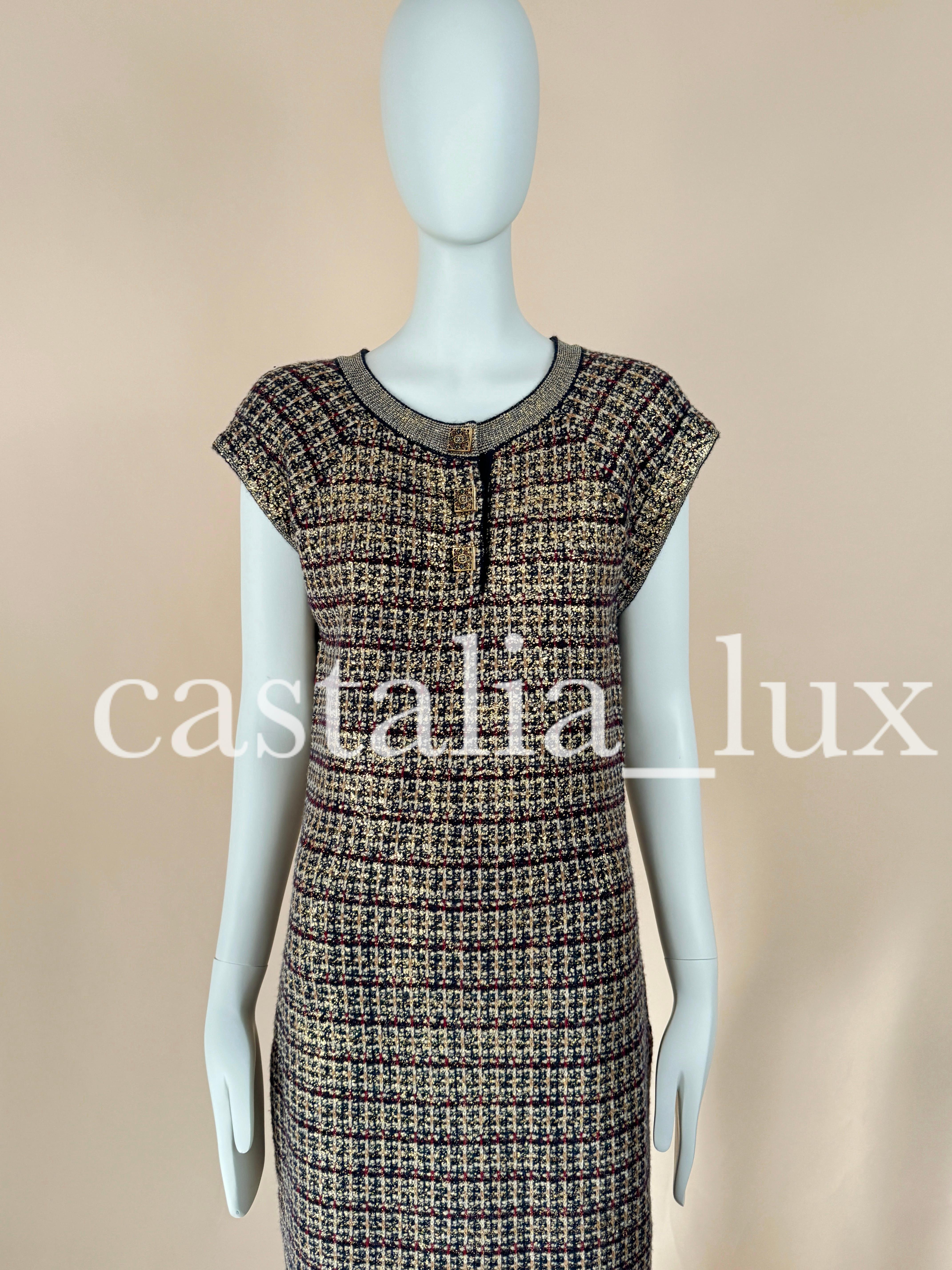 Chanel CC Jewel Gripoix Buttons Byzantine Dress For Sale 10