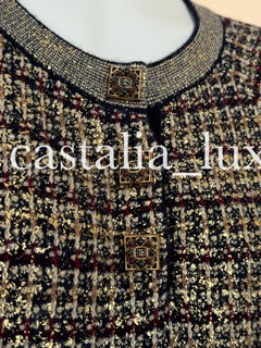 Chanel CC Jewel Gripoix Buttons Byzantine Dress