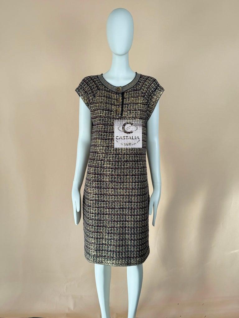 Women's Chanel CC Jewel Gripoix Buttons Byzantine Dress