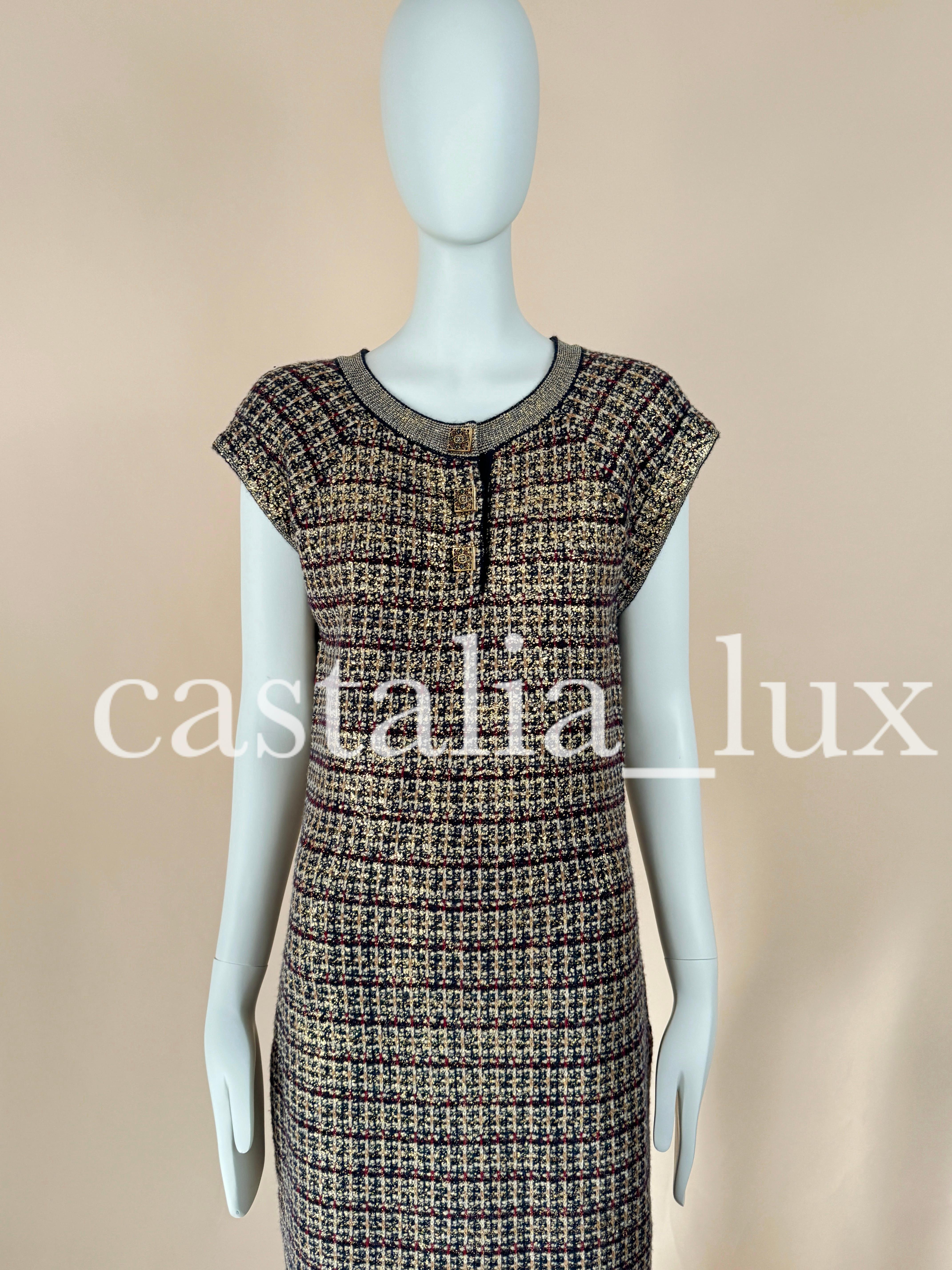 Vestido Bizantino Chanel CC Jewel Gripoix Buttons 2