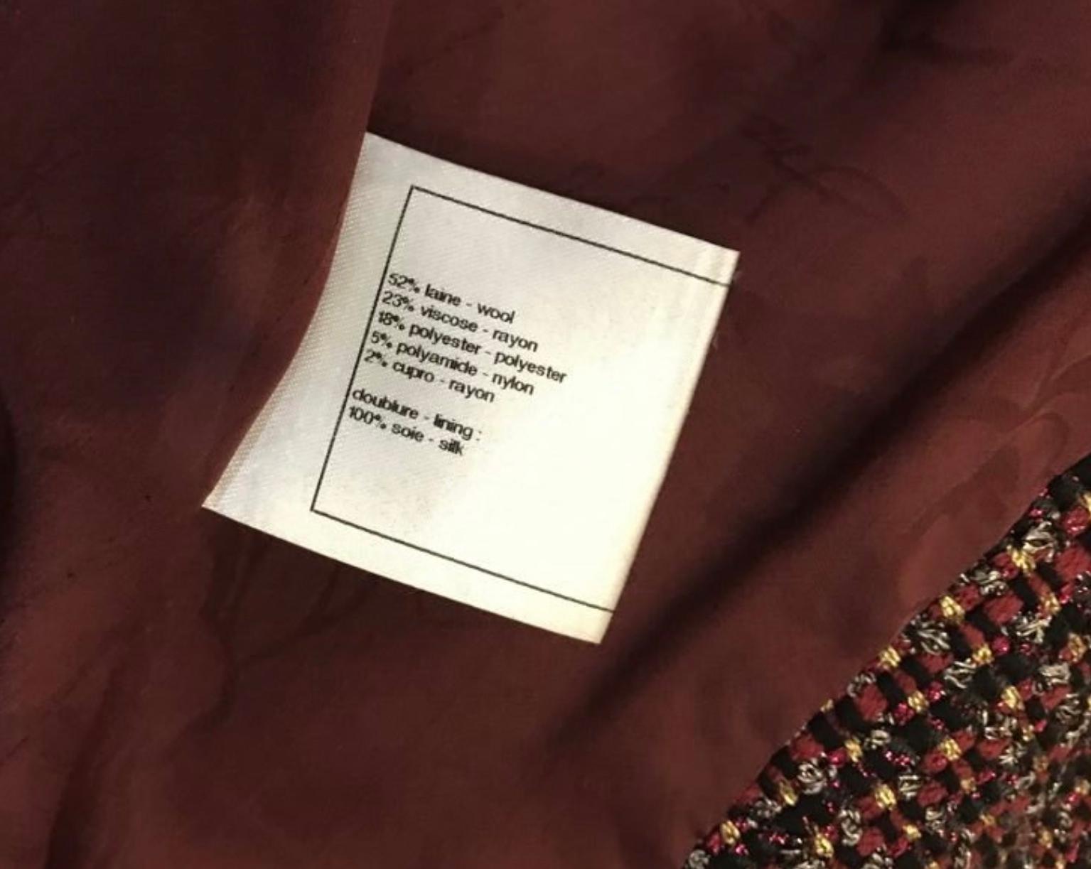 Chanel CC Jewel Gripoix Buttons Lesage Tweed Jacket 9