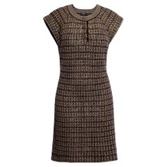 Chanel CC Juwel Gripoix Kleid mit Knopfleisten Paris / Byzance Kleid