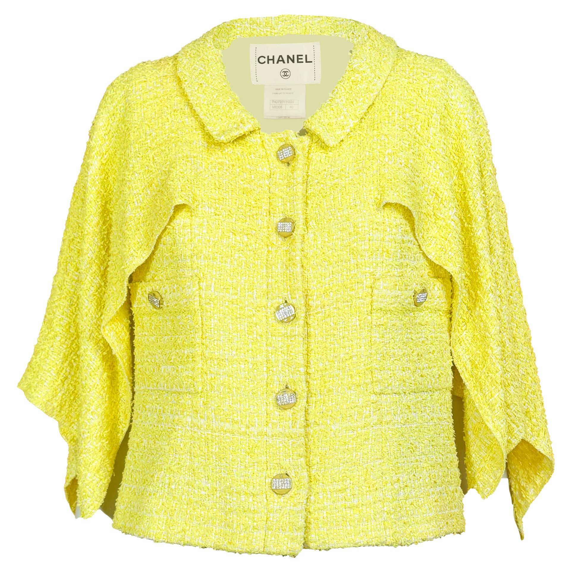 Chanel CC Jewell Gripoix Bottoni Giacca in tweed 40 FR