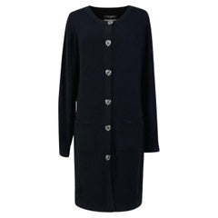 Chanel CC Jewel Heart Buttons Cashmere Cardi Coat