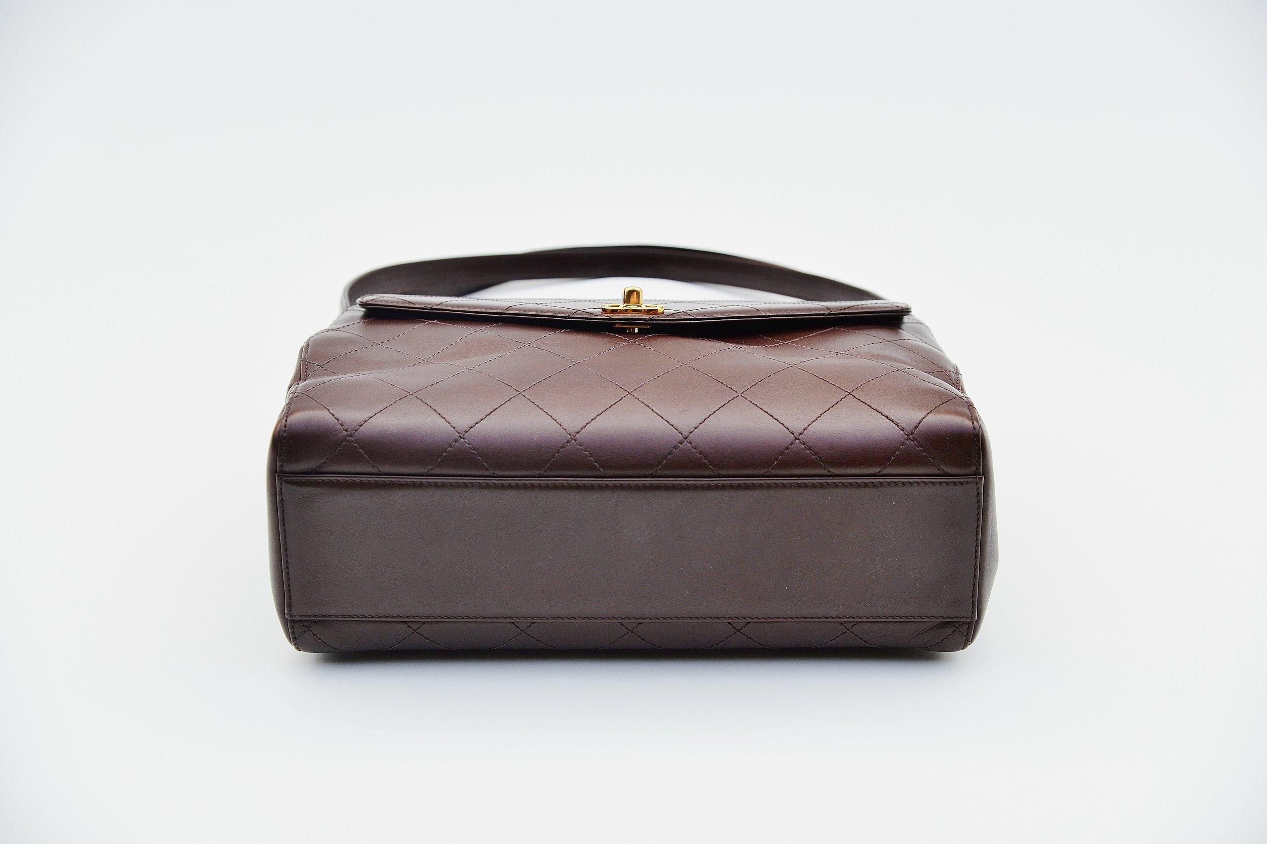 Women's Chanel CC Kelly Flap Bag Vintage Brown