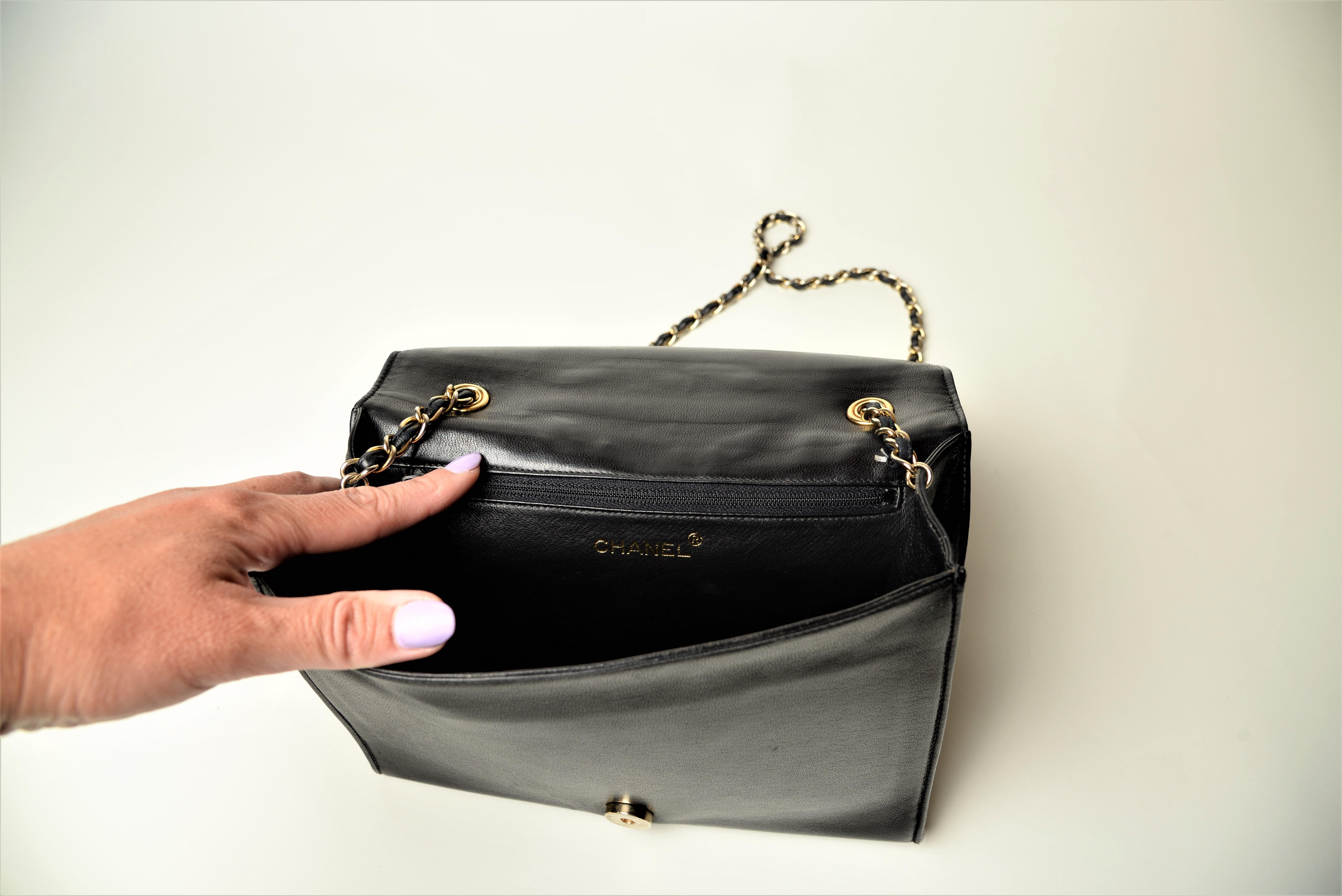 Chanel CC Lambskin Vintage Timeless Bag 8