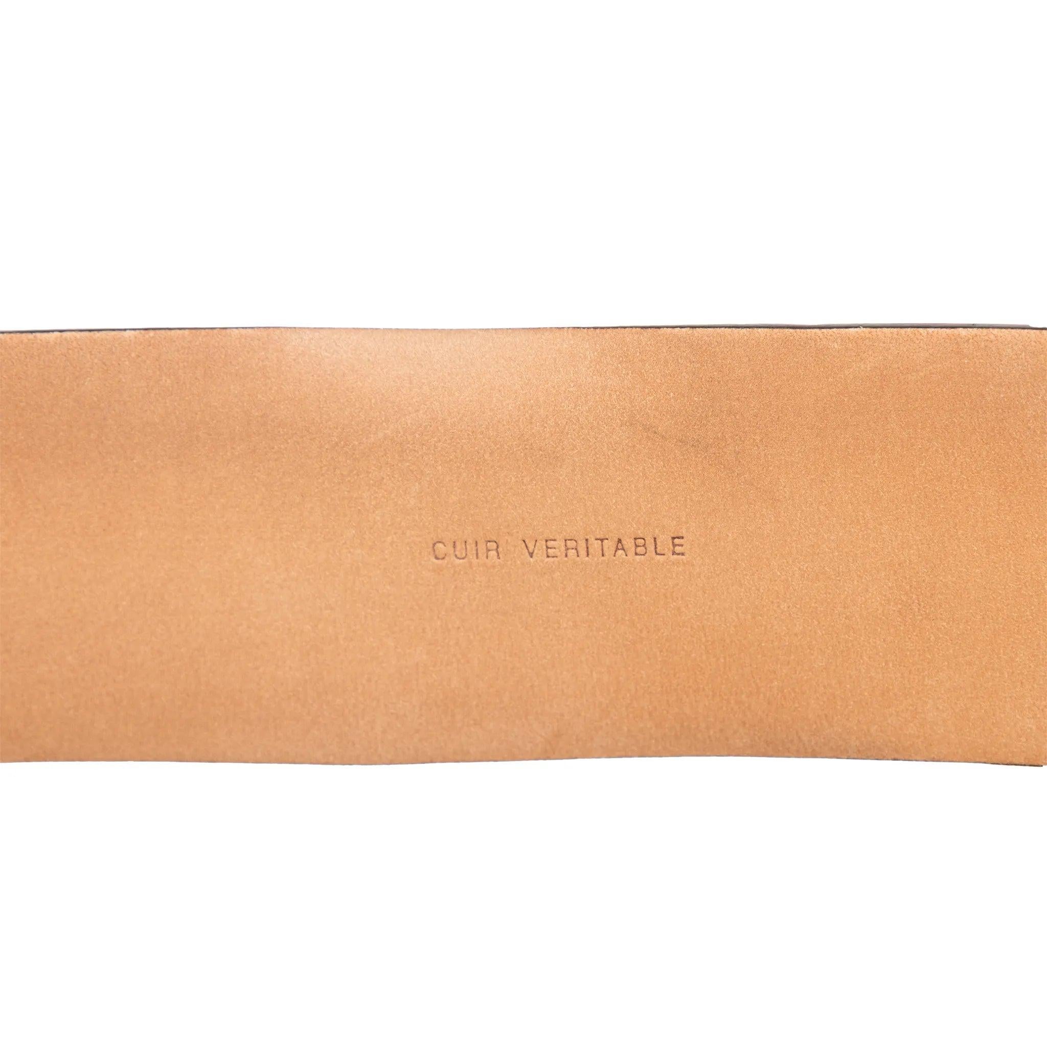 Cinturón de piel Chanel CC - Años 00 4