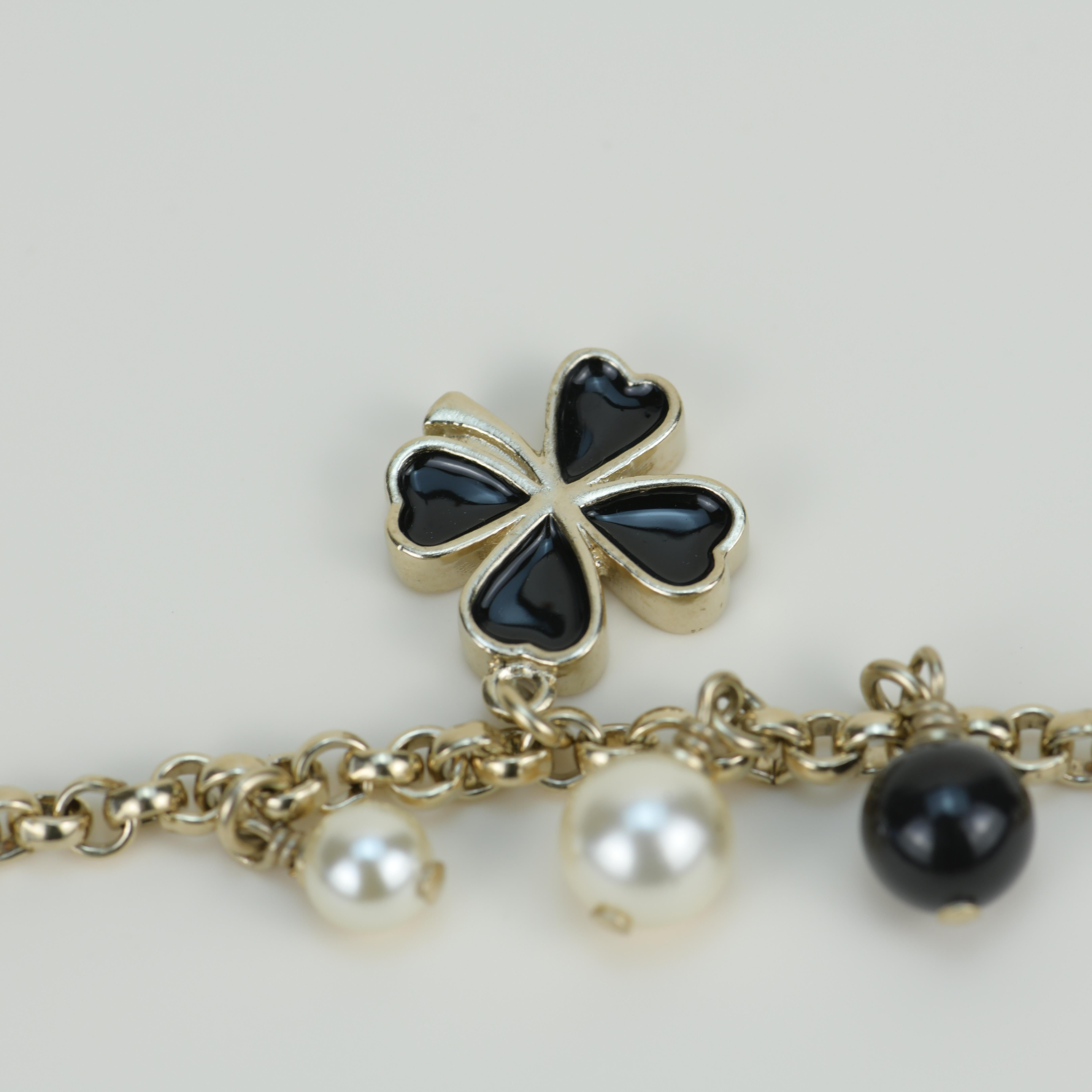 Chanel CC Limited Edition Enamel Coco Mademoiselle Pearl Necklace 1