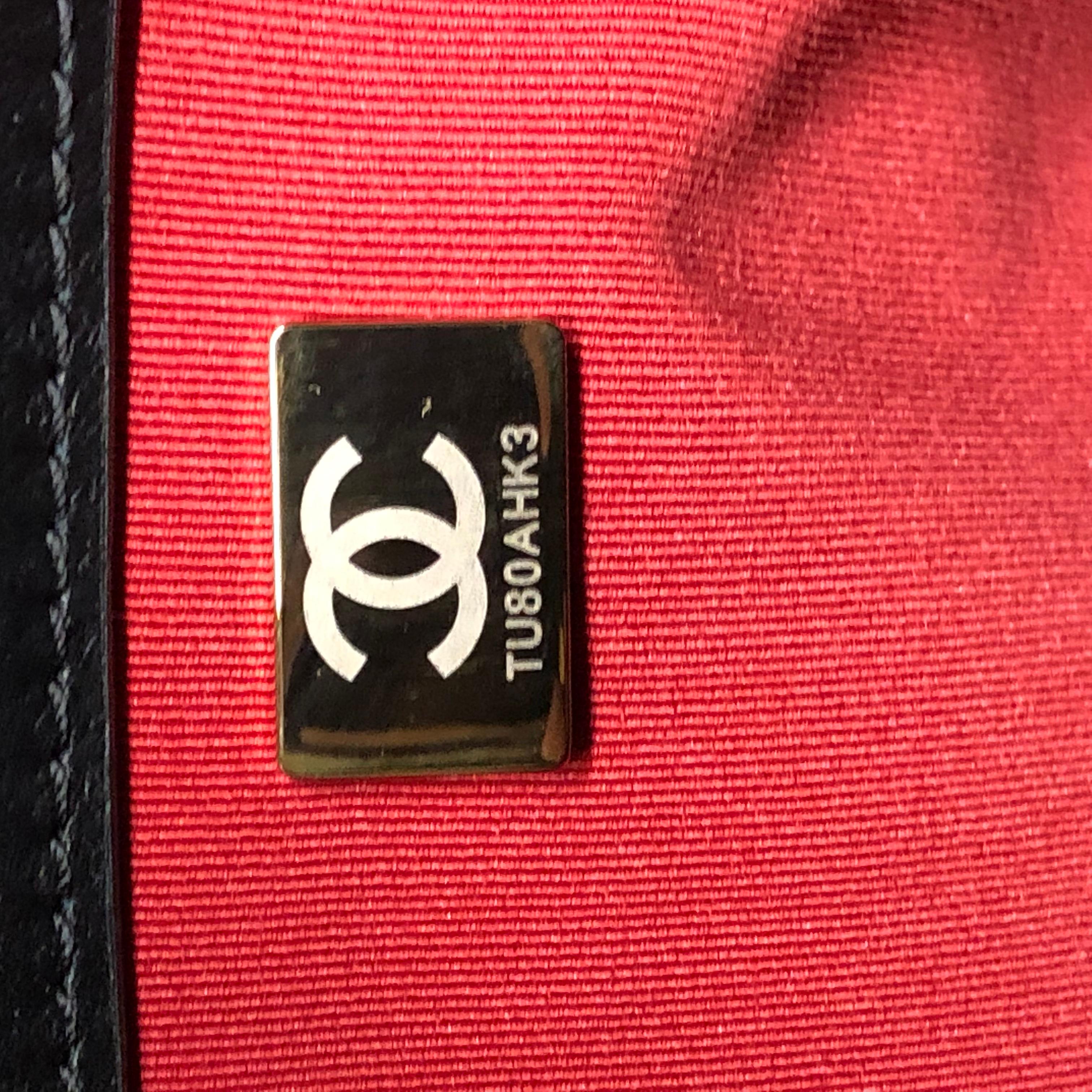 Chanel CC Lock Kettengriff Einkaufstasche aus gestepptem Kalbsleder 2