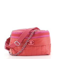 Chanel CC Lock Chain Waist Bag Nylon 