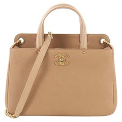 Chanel CC Lock Shopping Tote Caviar Small