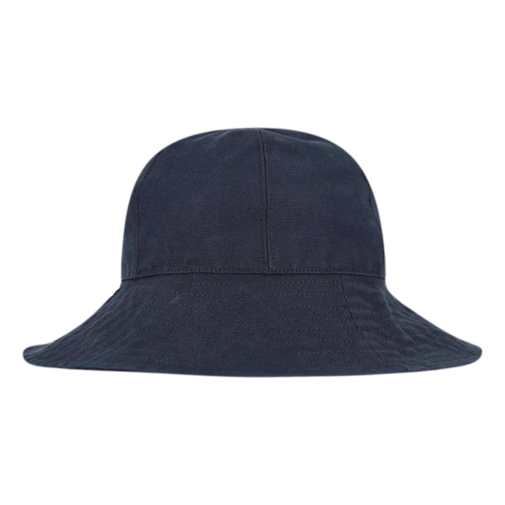 Black Chanel 'CC' Logo Butterfly Embellished Cotton Hat For Sale