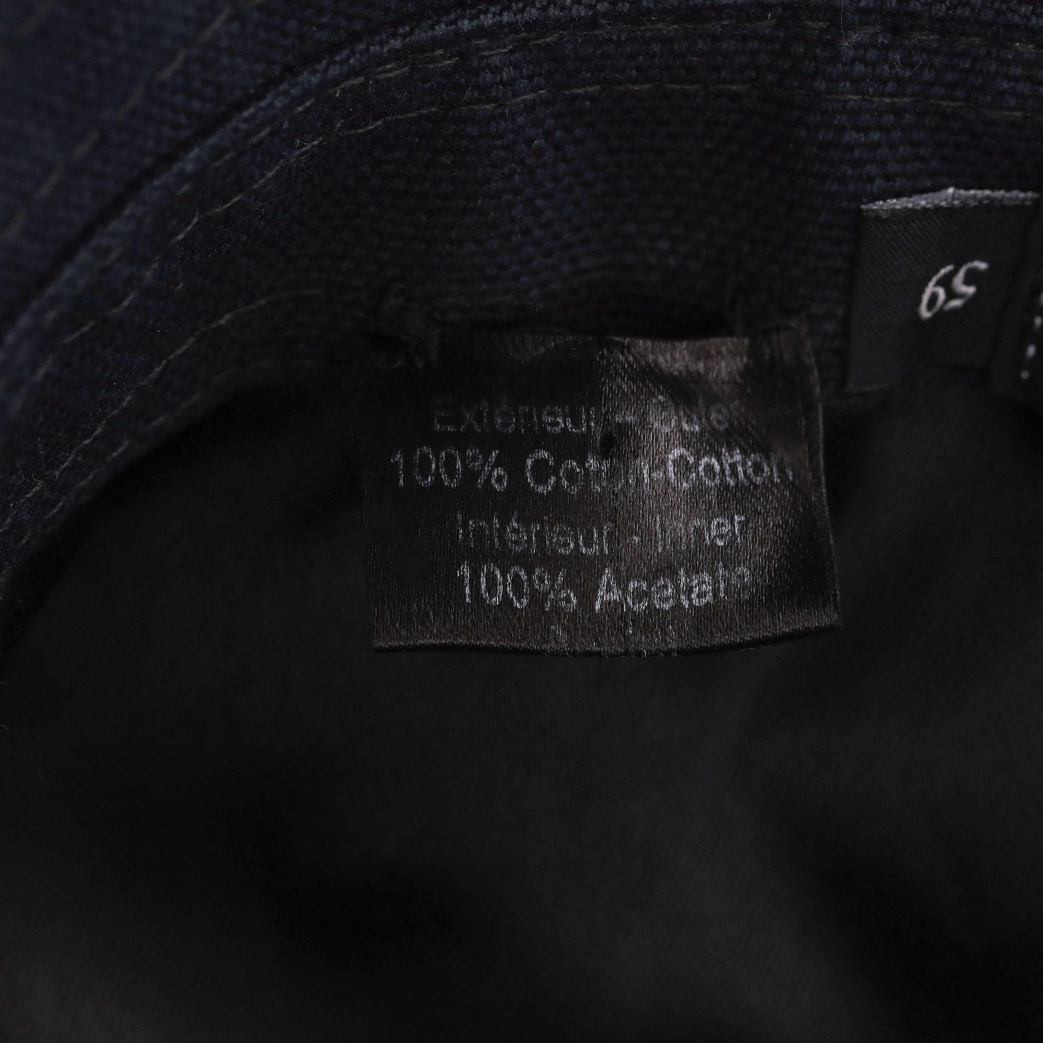 Chanel 'CC' Logo Butterfly Embellished Cotton Hat For Sale 3