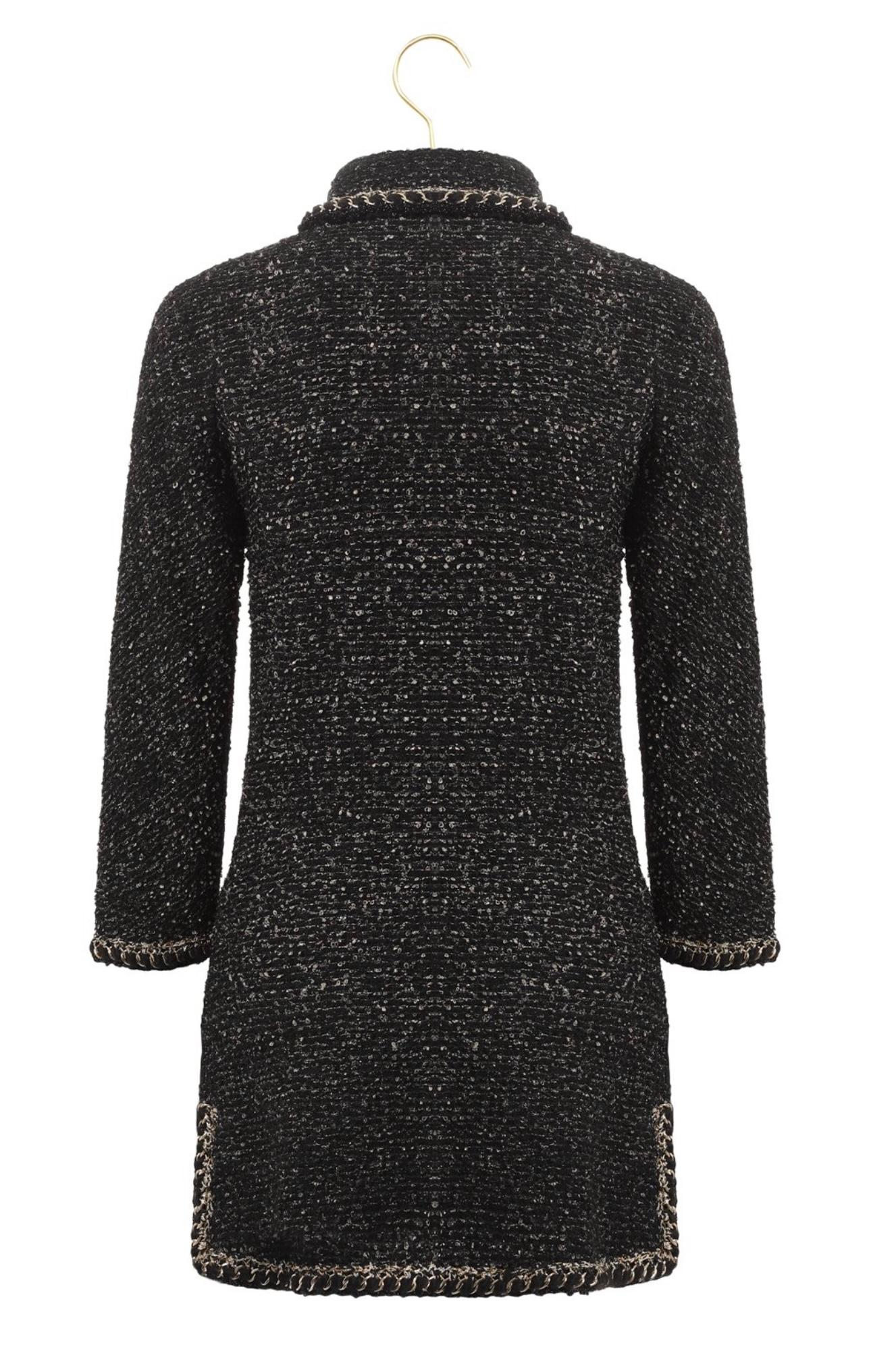 Chanel CC Logo Buttons Dress Chain Embellishment 34 FR For Sale 1