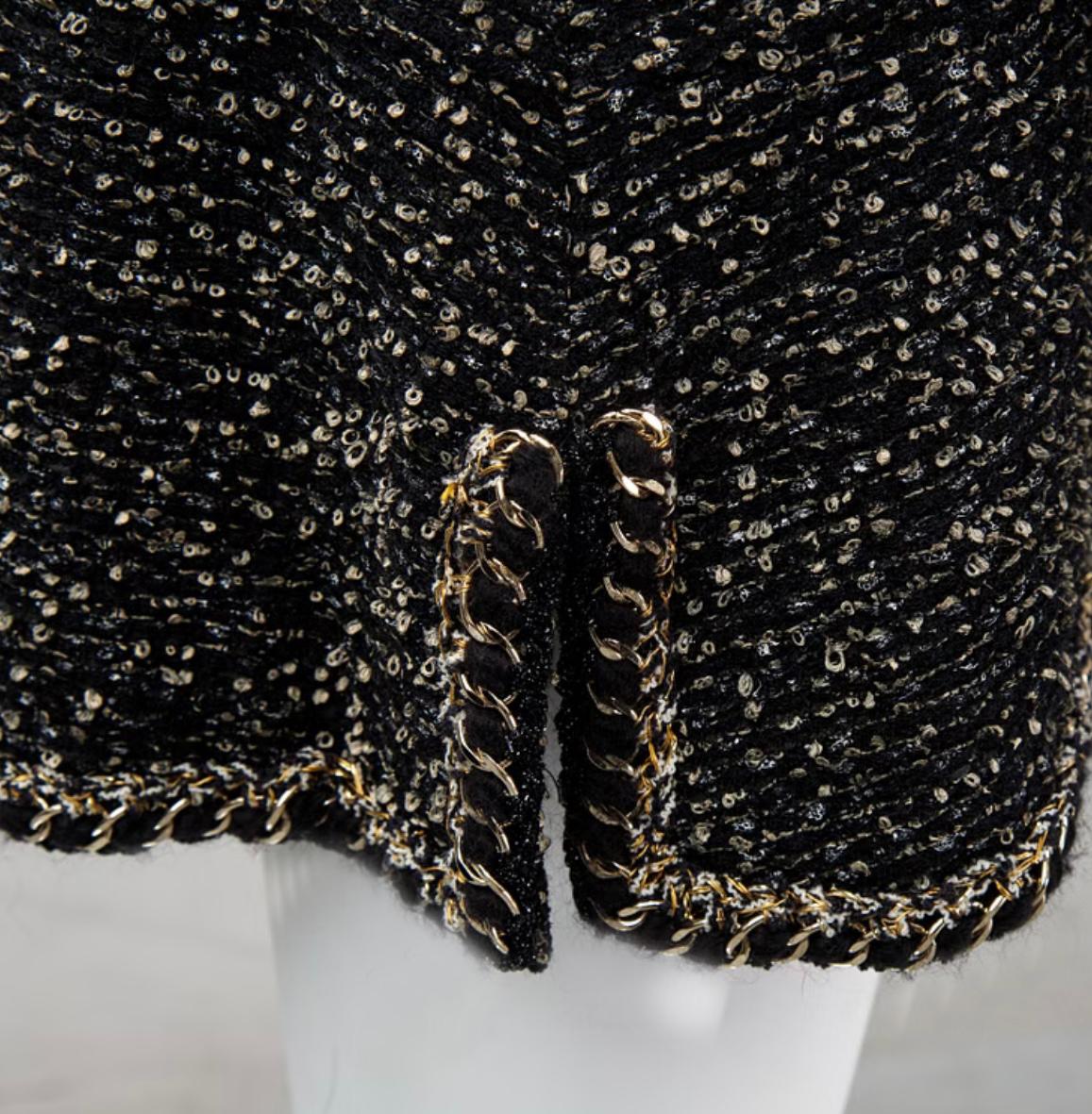 Chanel CC Logo Buttons Dress Chain Embellishment 34 FR For Sale 3