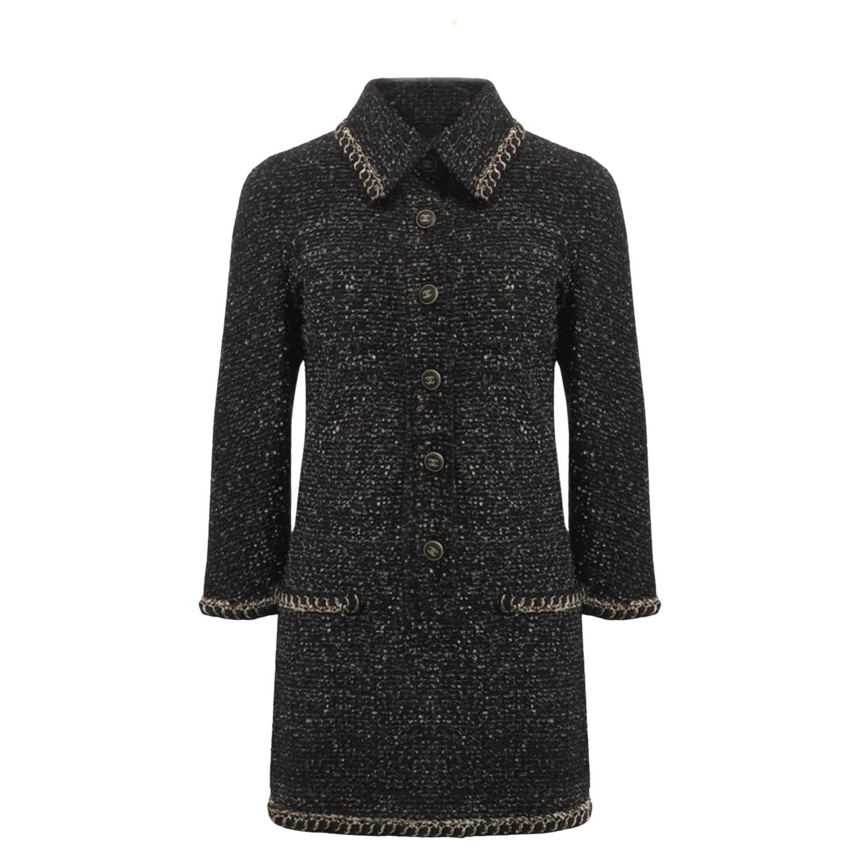 Chanel CC Logo Buttons Dress Chain Embellishment 34 FR